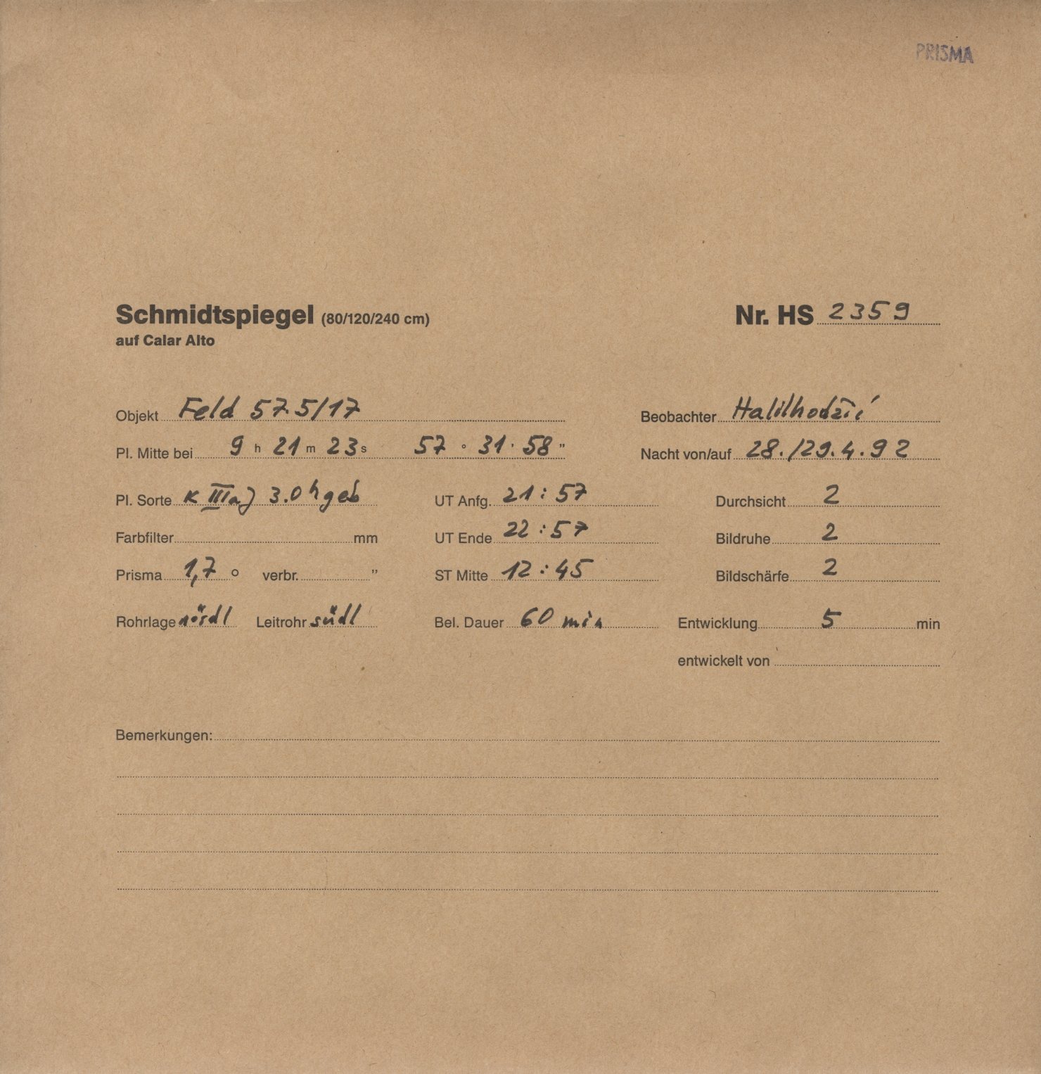 Plattenhuelle HS02359