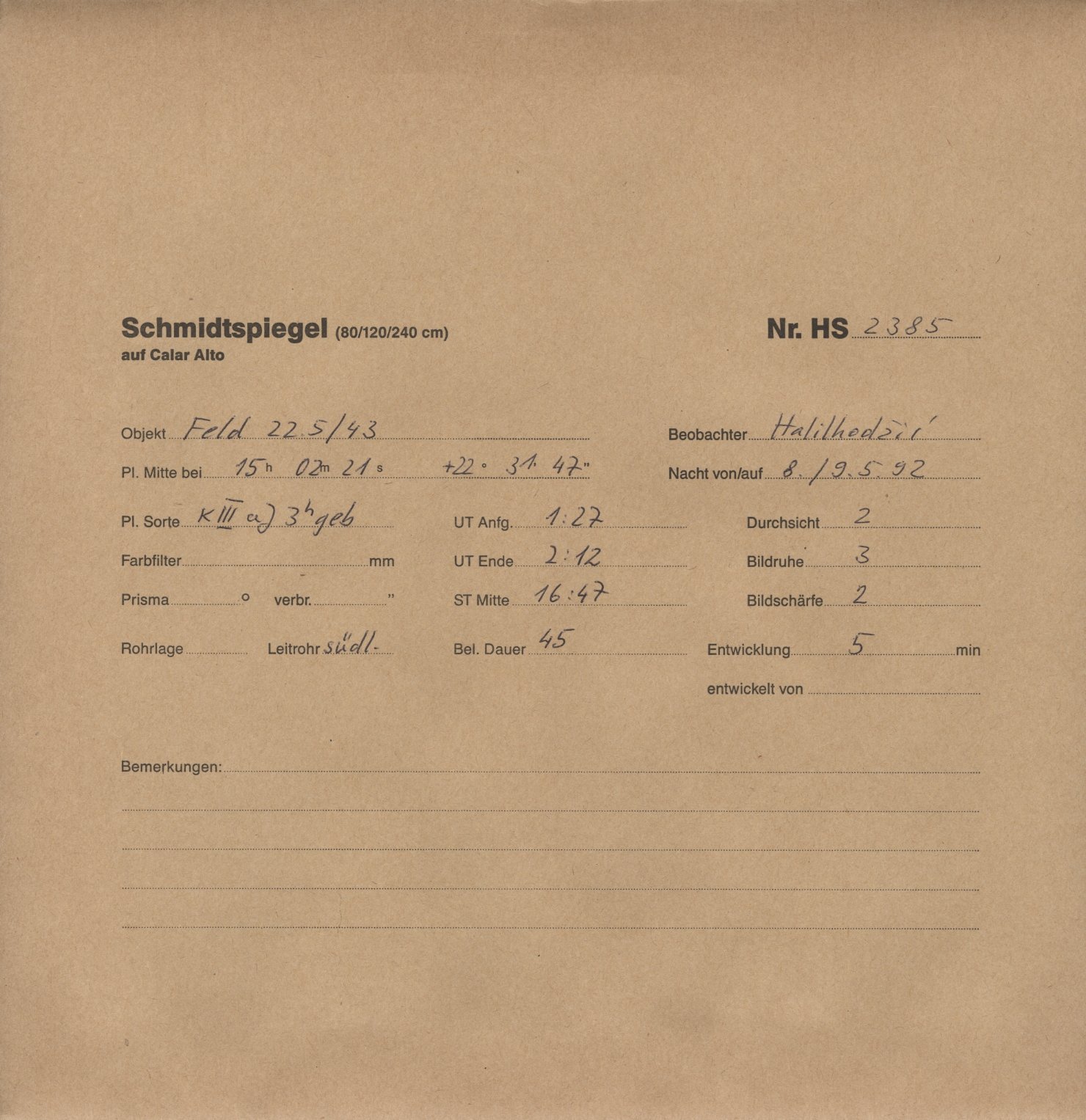 Plattenhuelle HS02385