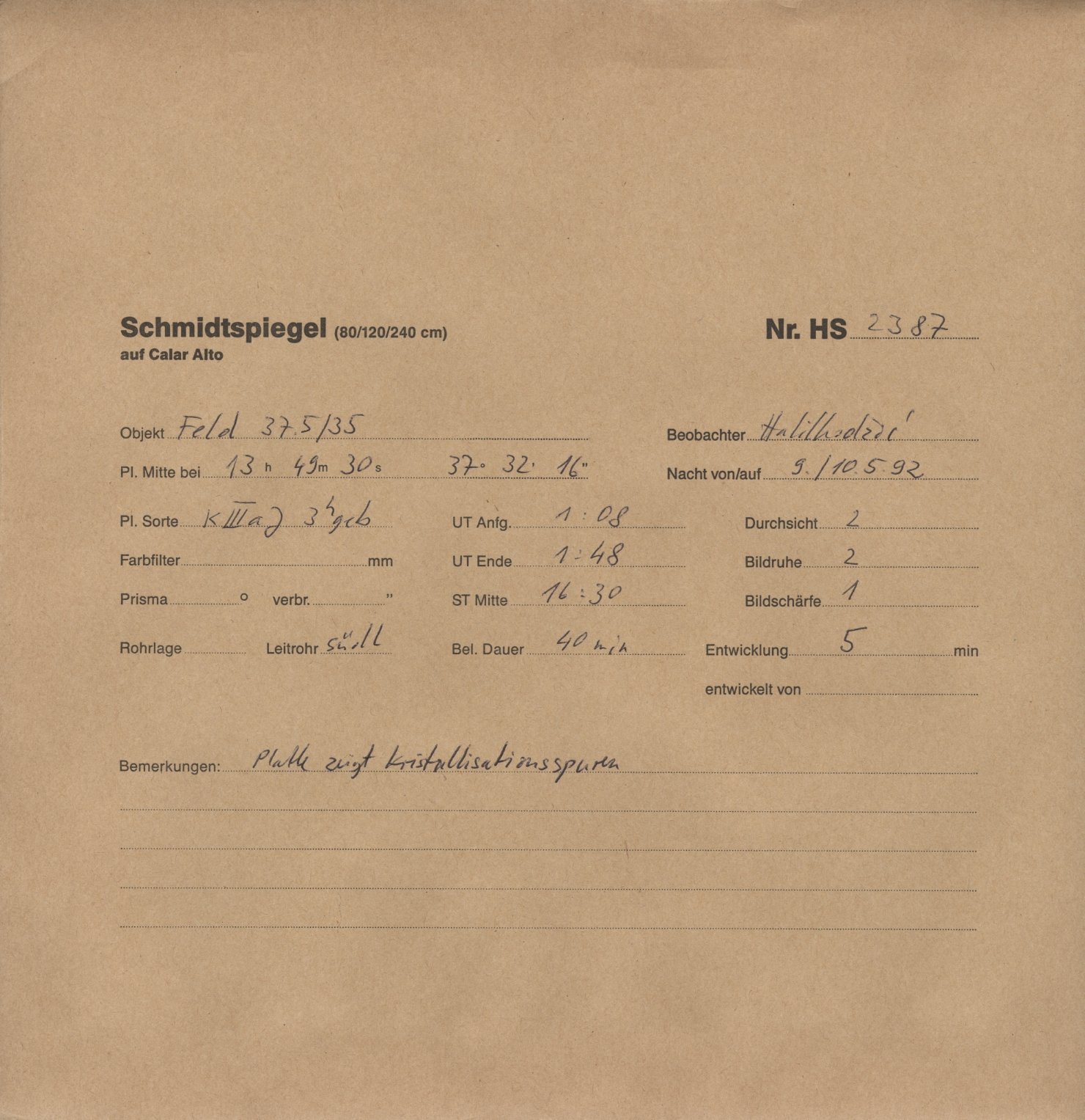 Plattenhuelle HS02387
