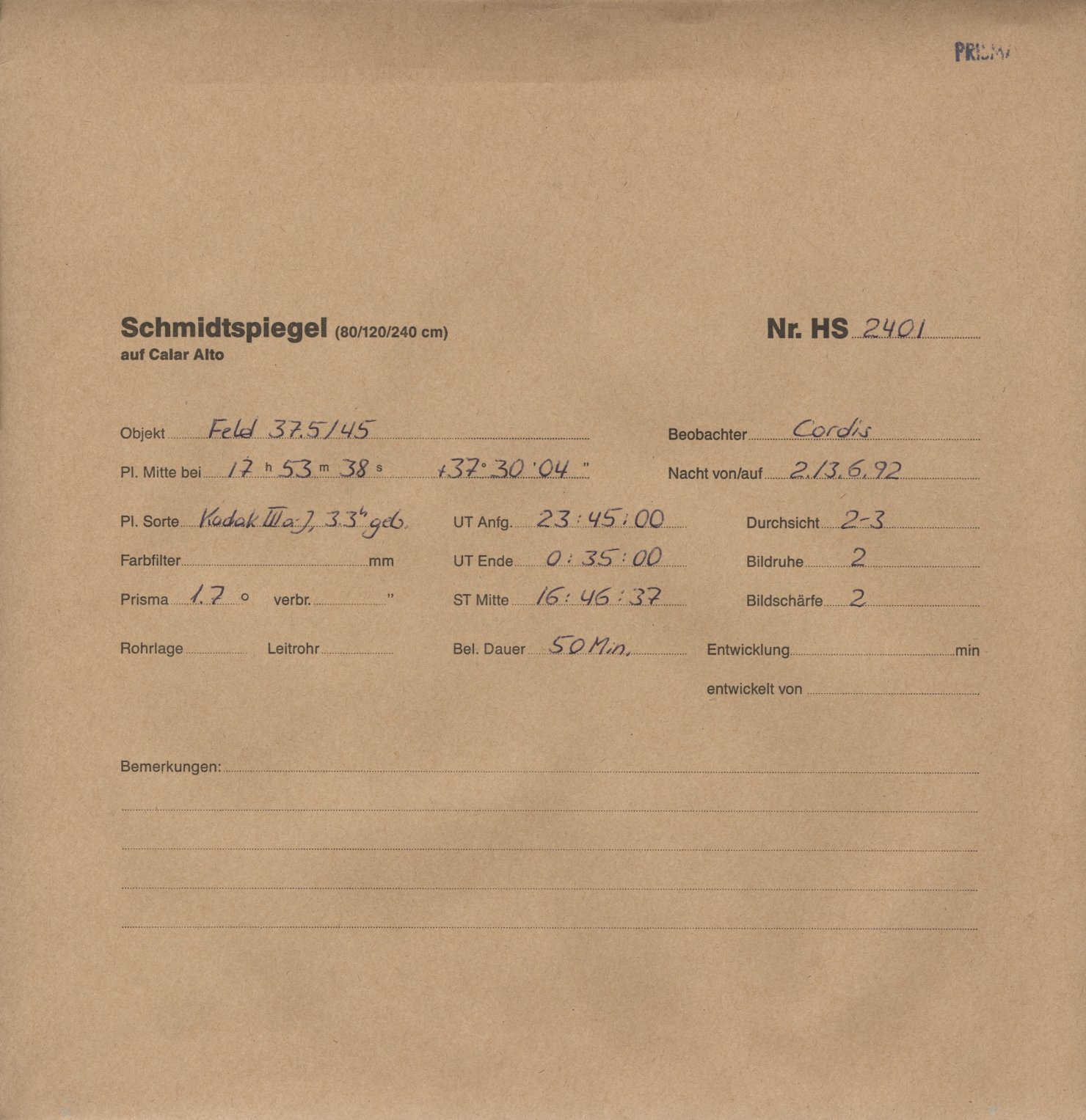Plattenhuelle HS02401