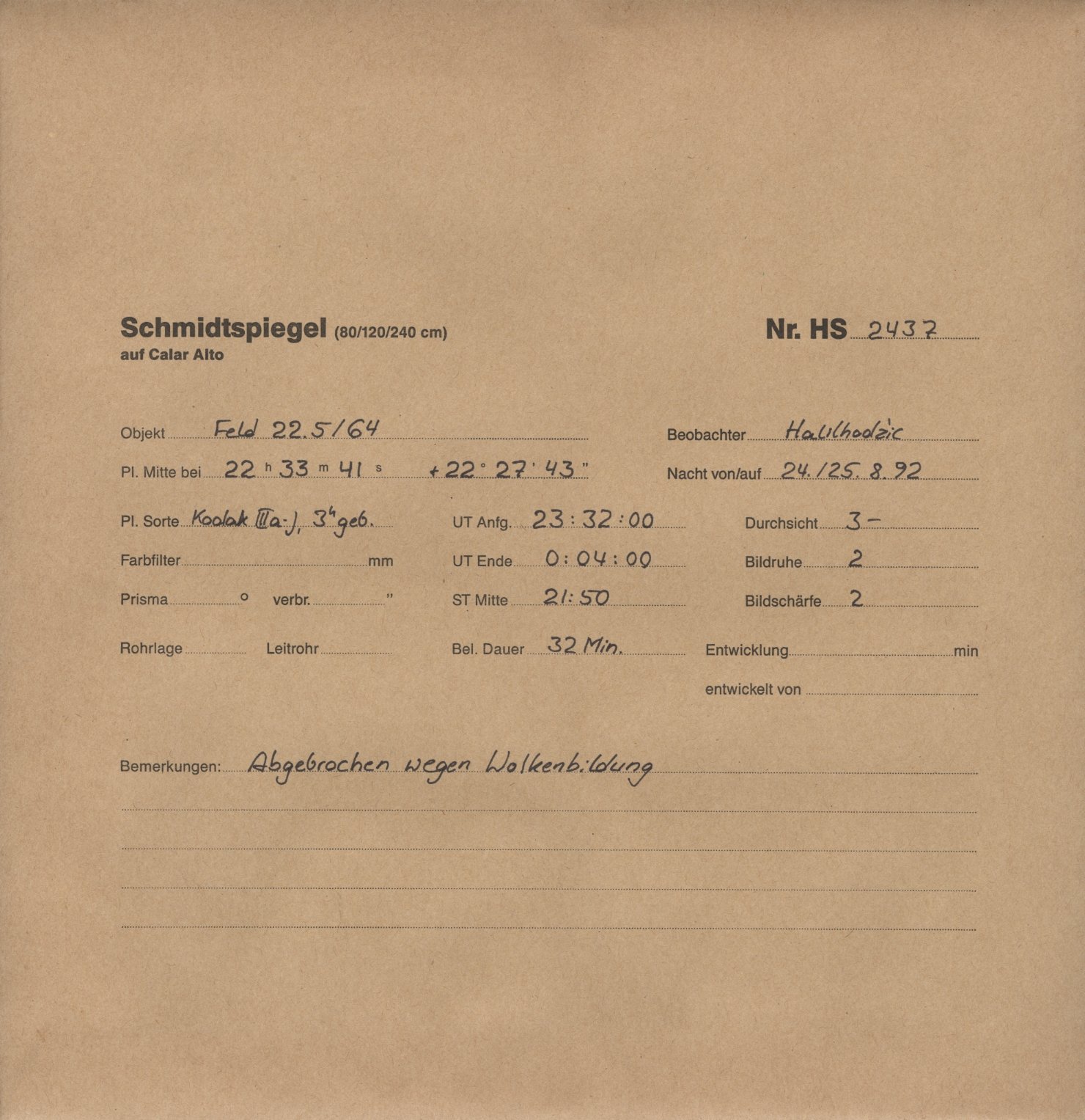 Plattenhuelle HS02437