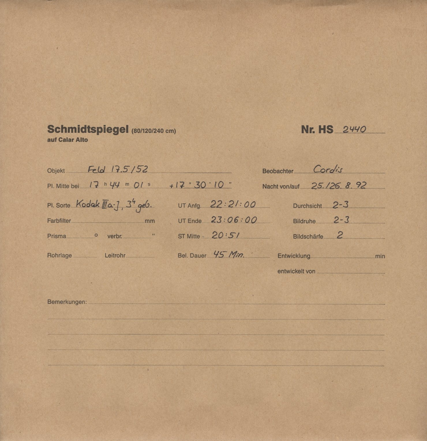 Plattenhuelle HS02440