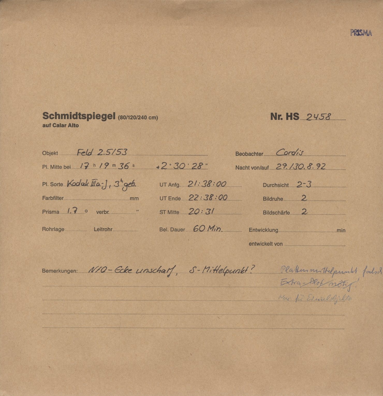 Plattenhuelle HS02458