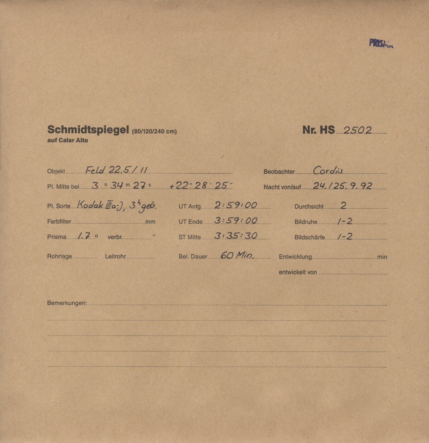 Plattenhuelle HS02502