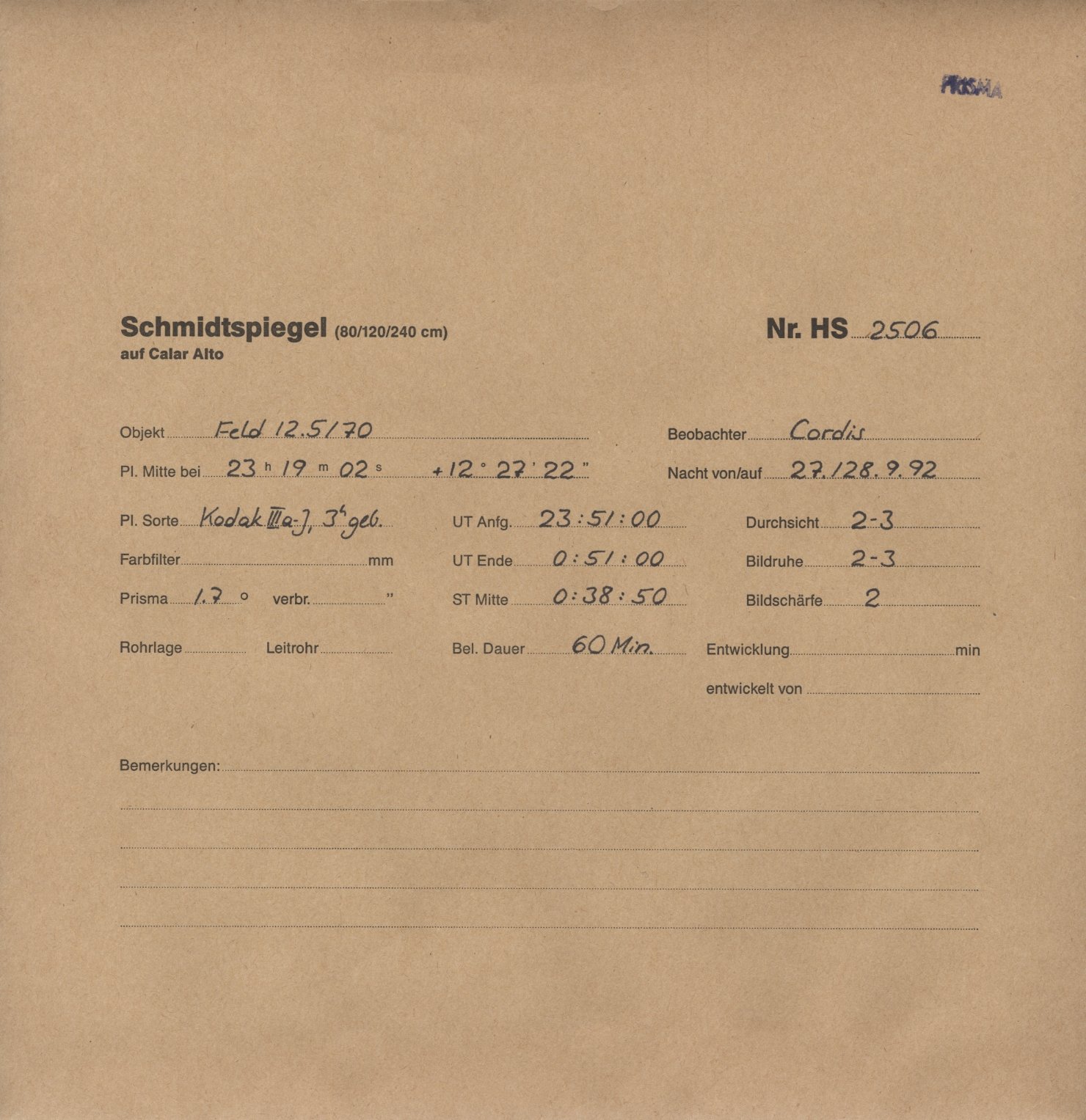 Plattenhuelle HS02506