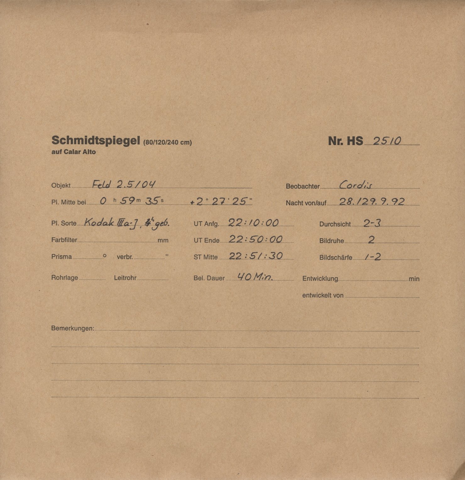 Plattenhuelle HS02510