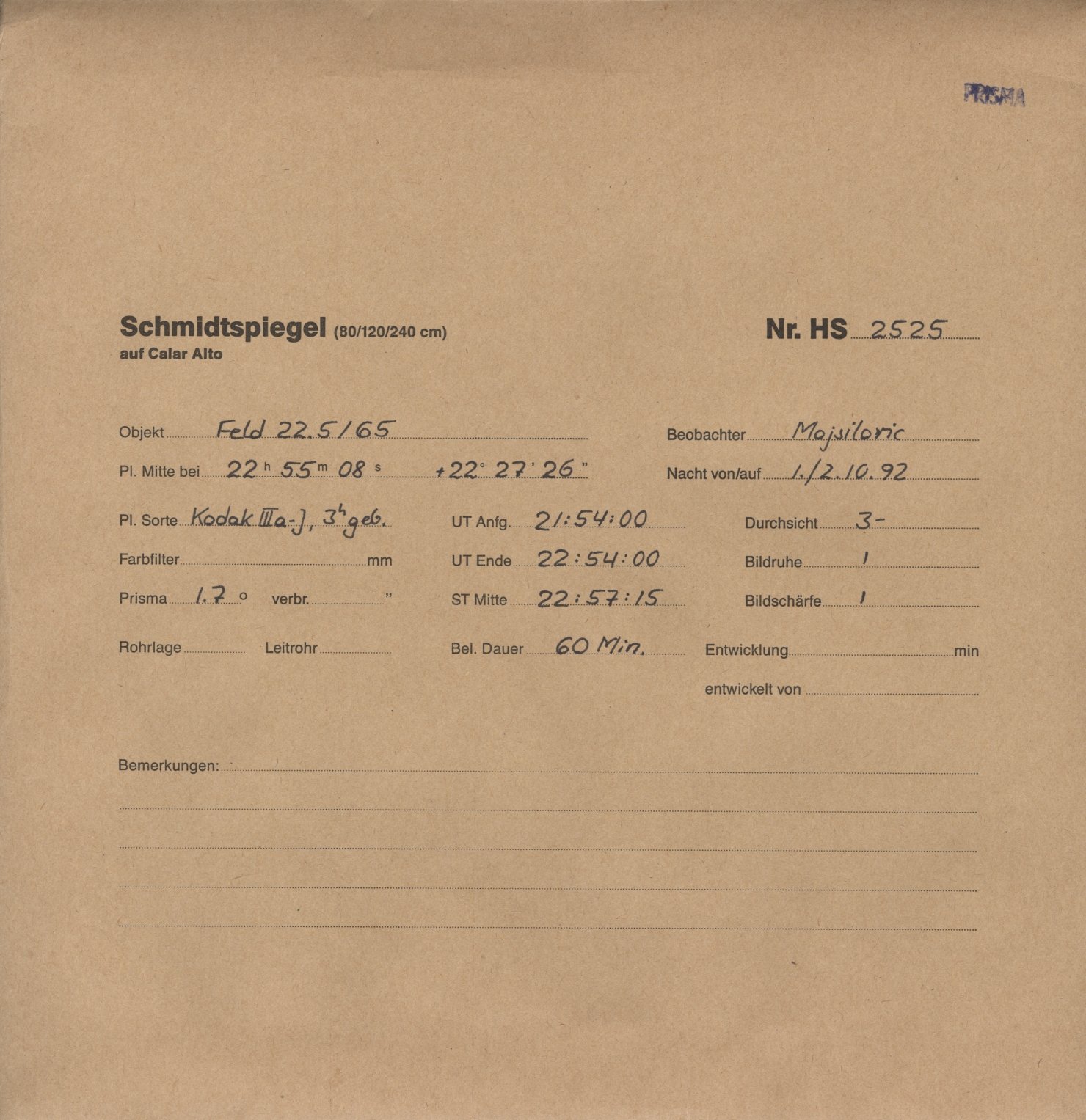 Plattenhuelle HS02525