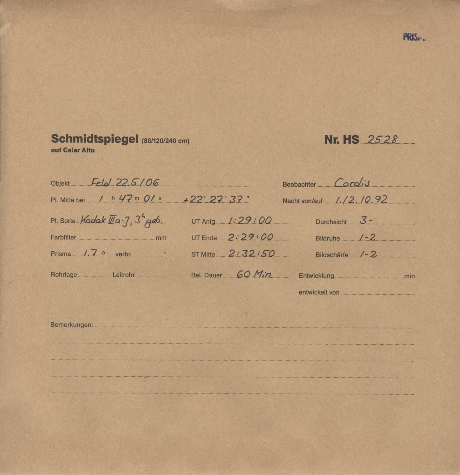 Plattenhuelle HS02528
