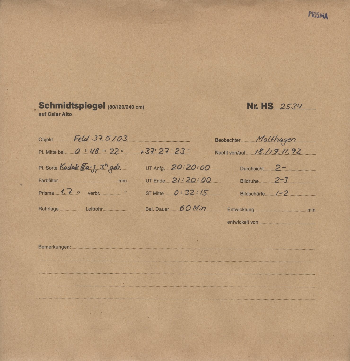 Plattenhuelle HS02534