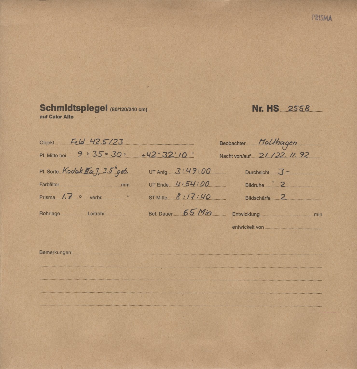 Plattenhuelle HS02558