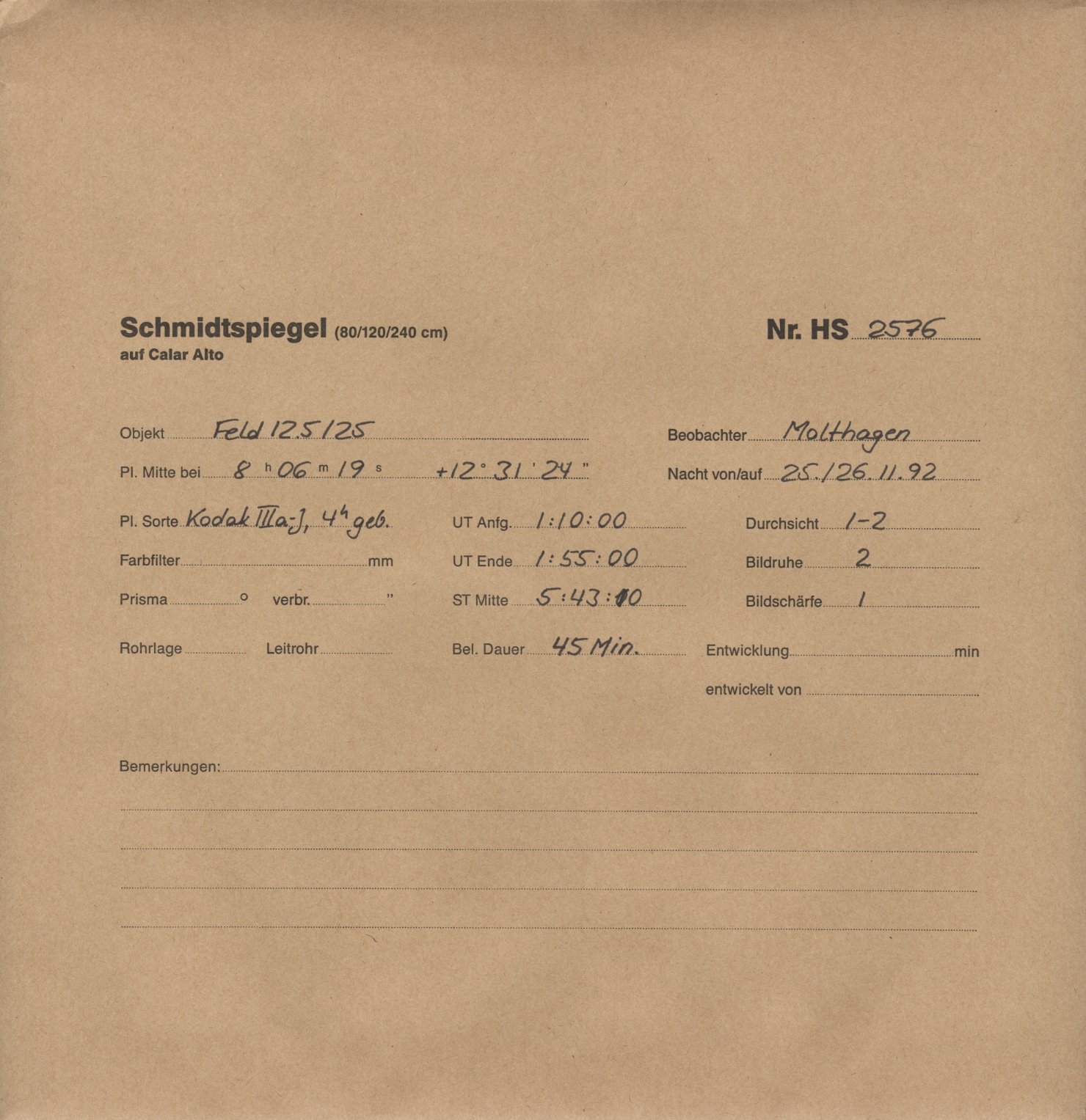 Plattenhuelle HS02576