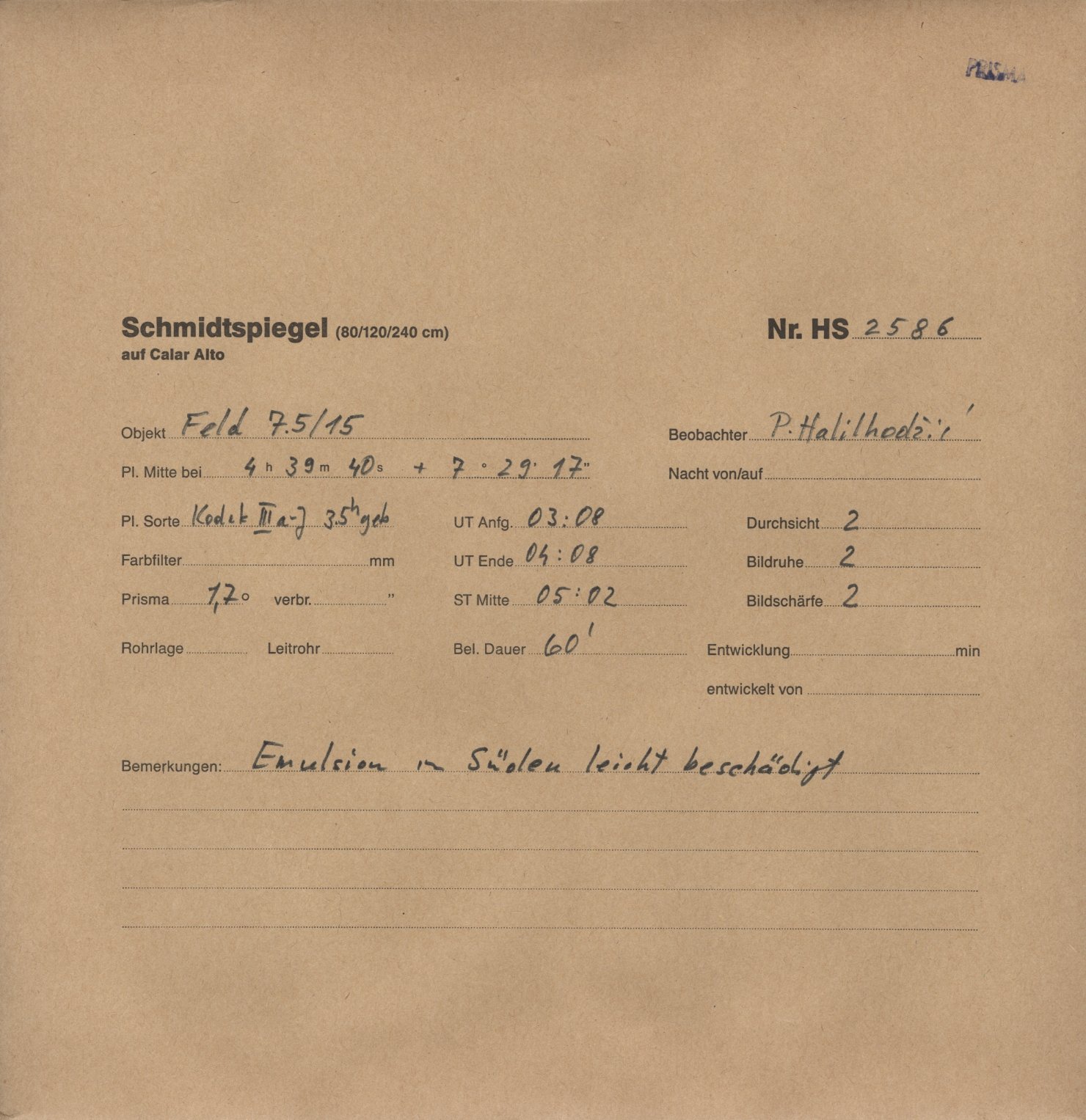 Plattenhuelle HS02586
