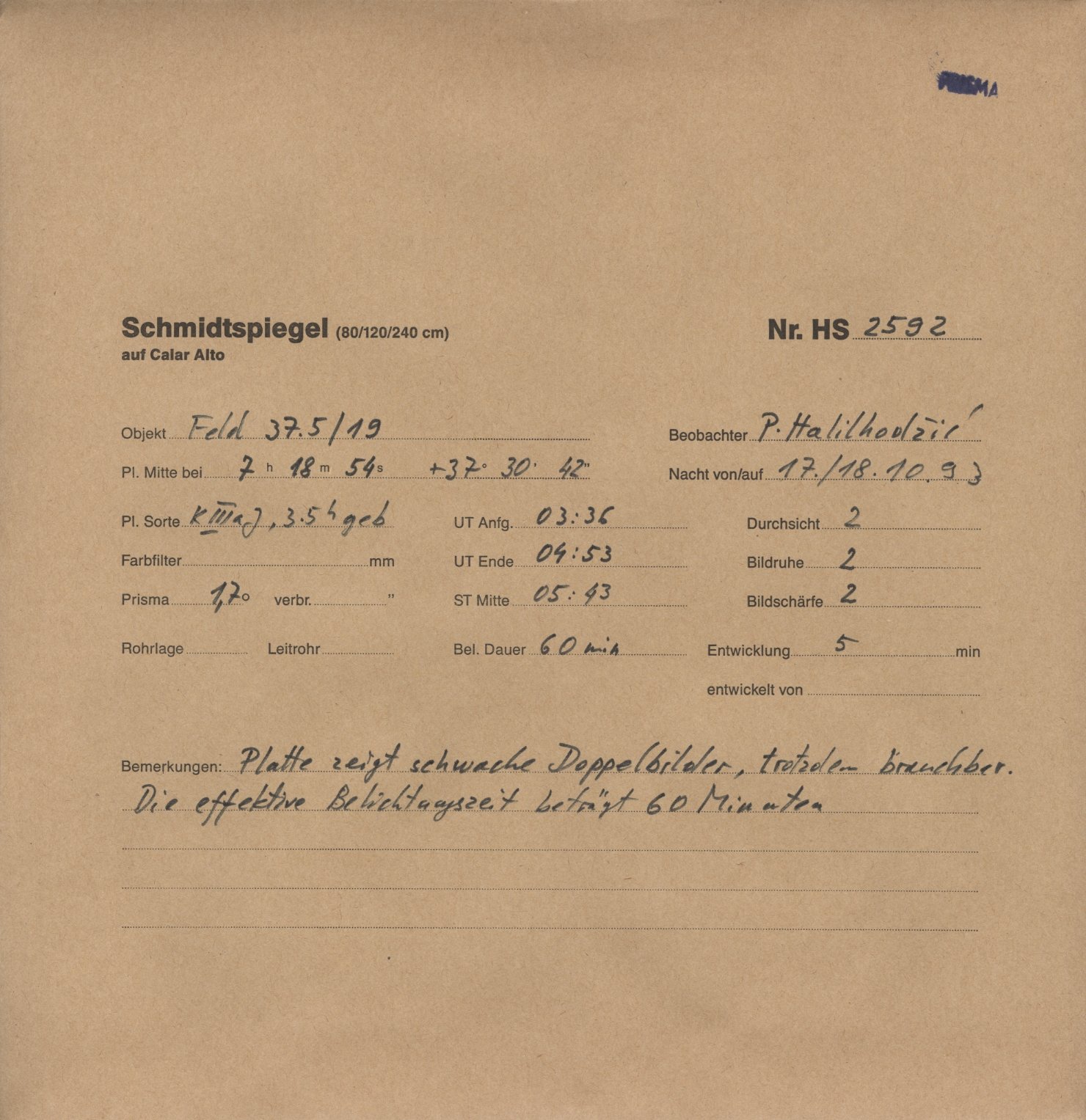 Plattenhuelle HS02592