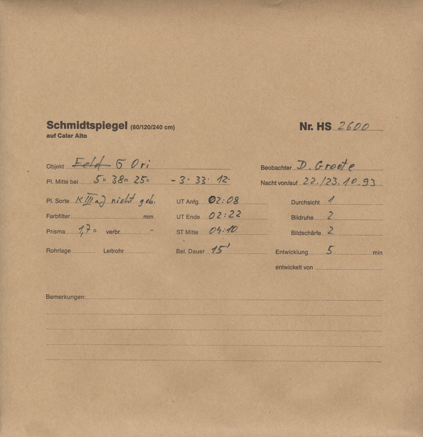 Plattenhuelle HS02600