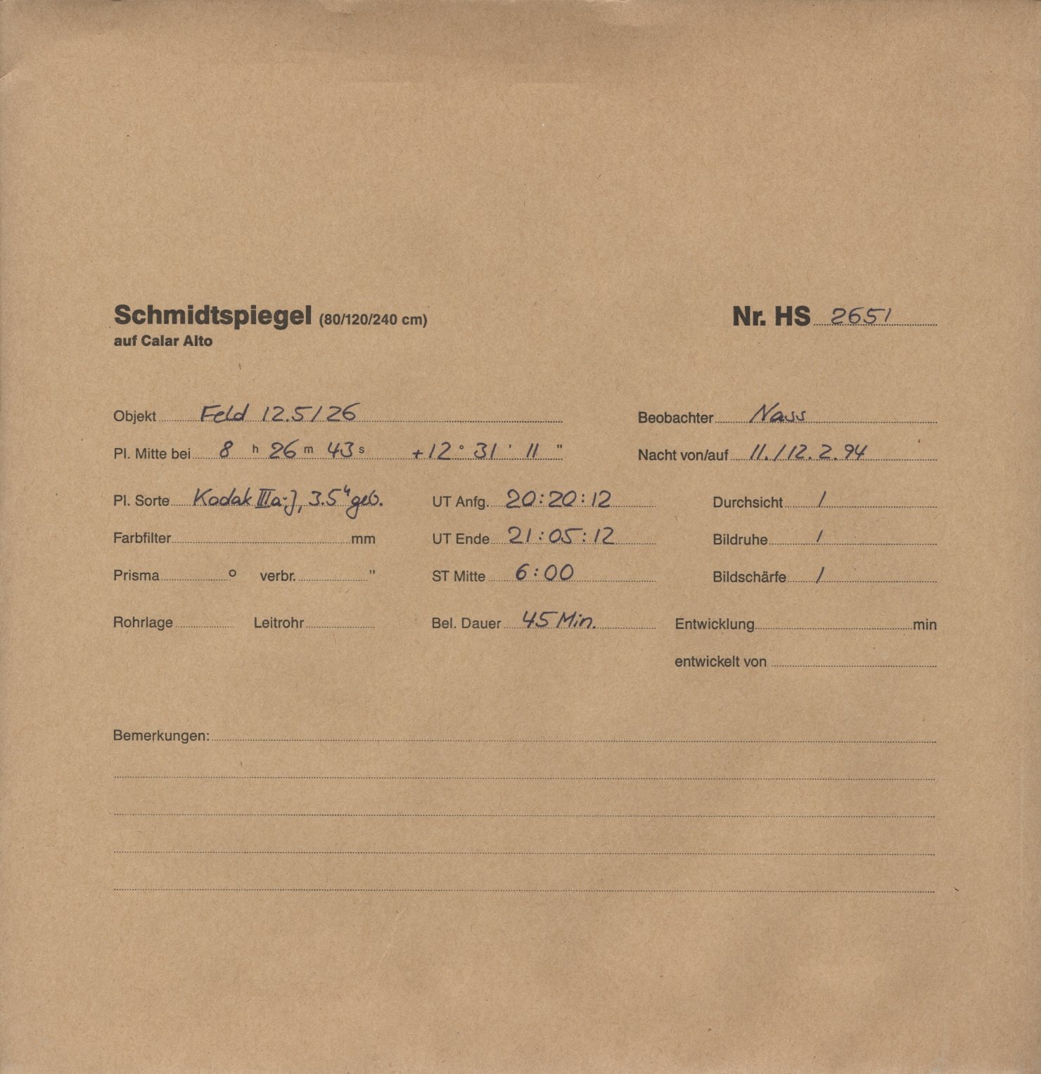 Plattenhuelle HS02651