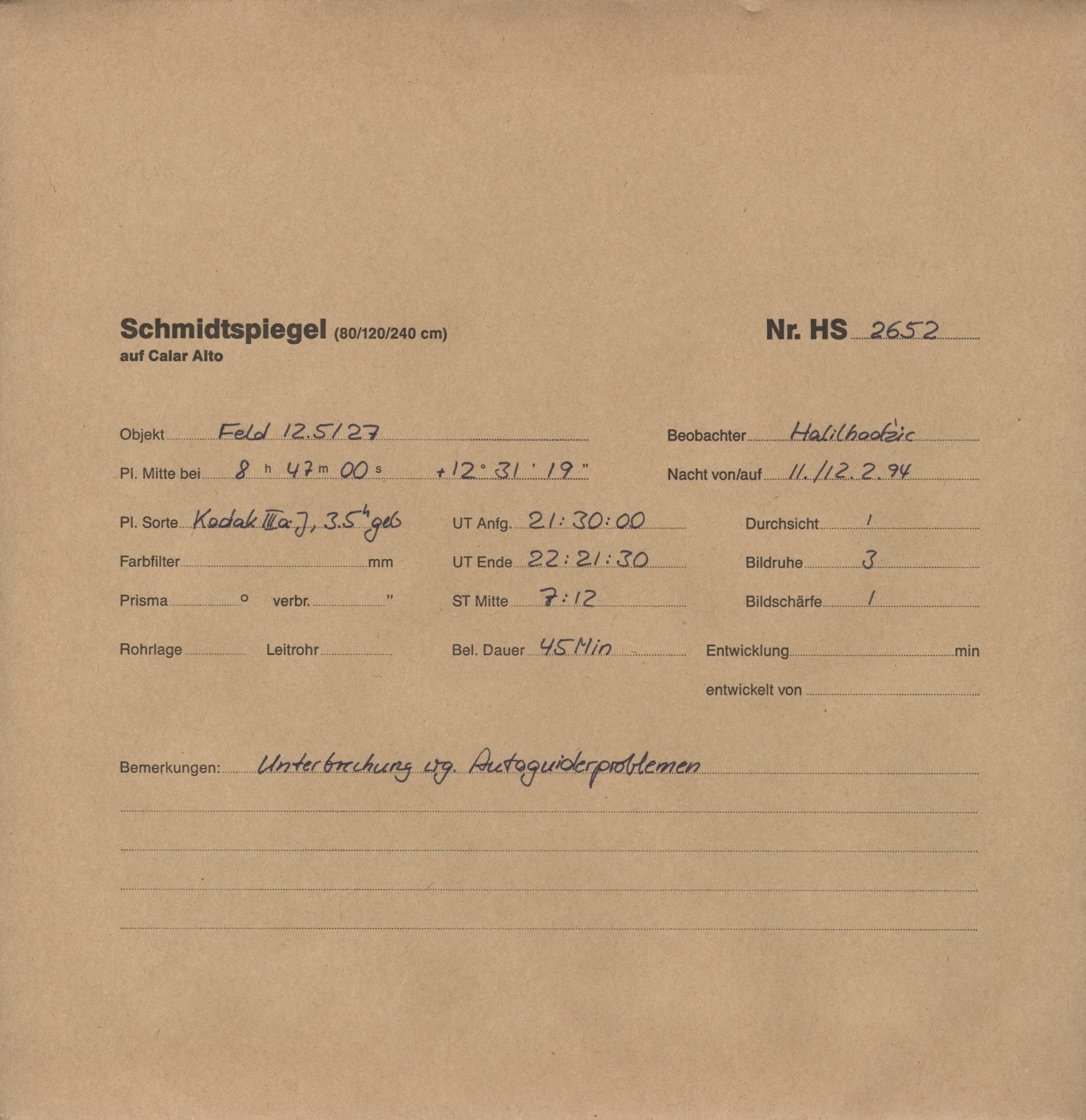 Plattenhuelle HS02652