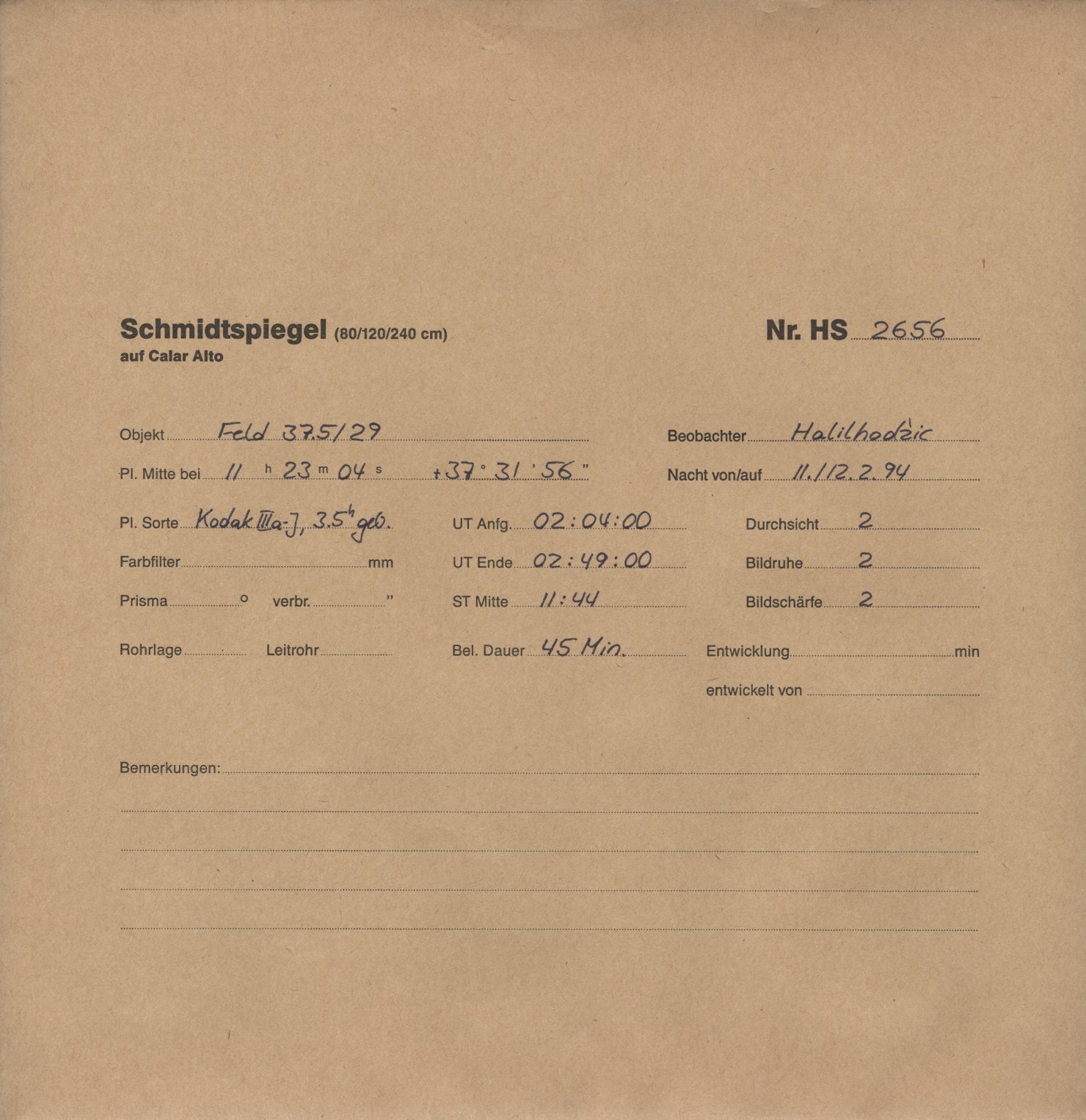 Plattenhuelle HS02656