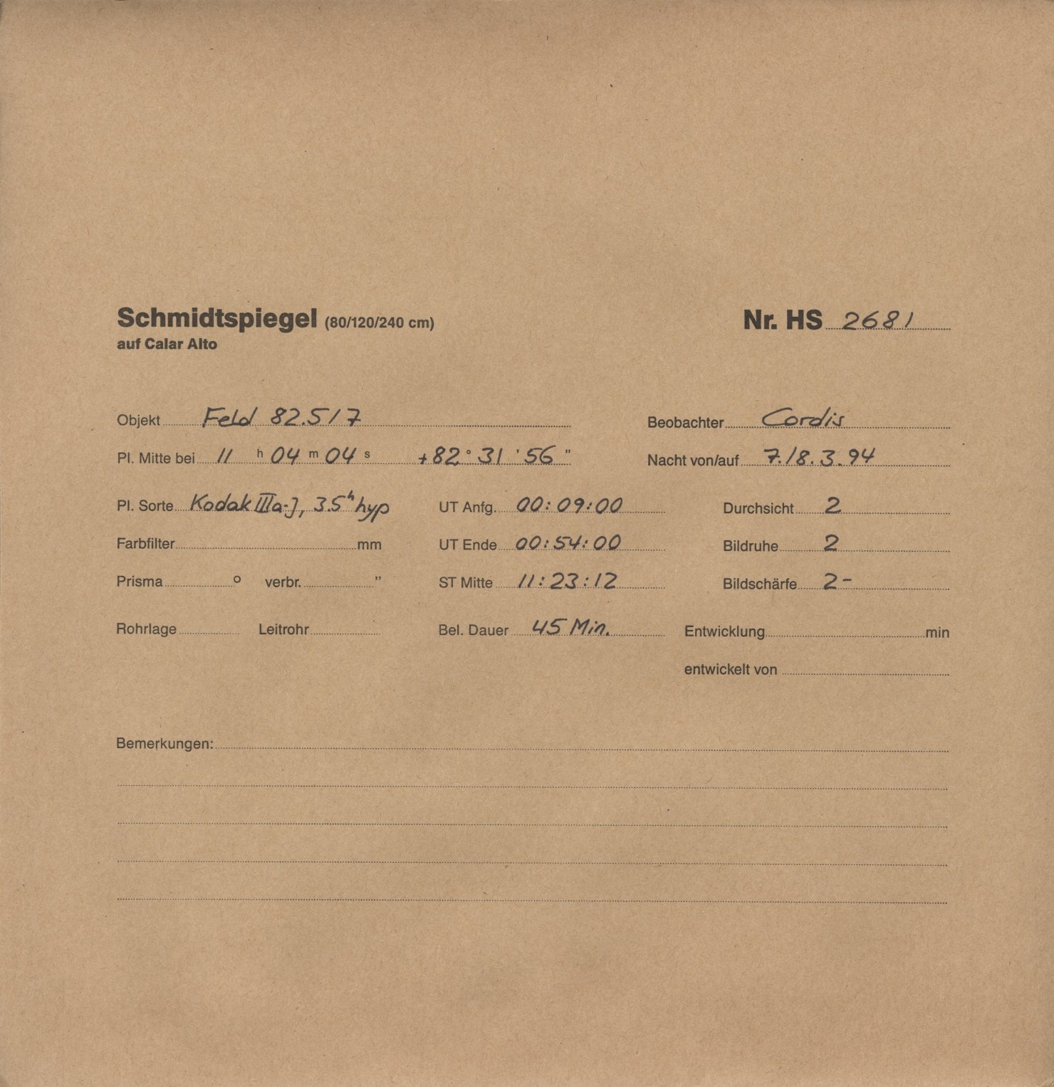 Plattenhuelle HS02681