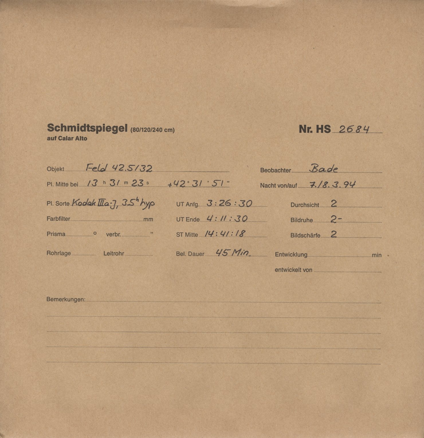 Plattenhuelle HS02684
