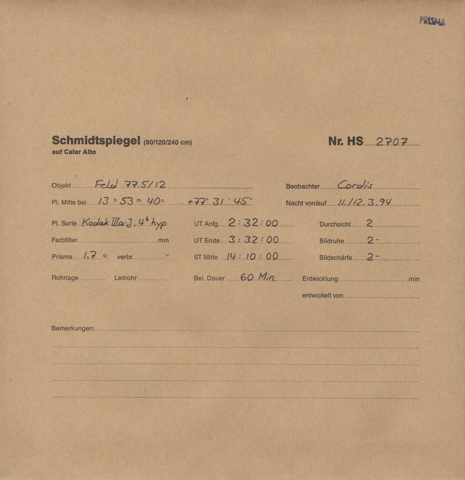 Plattenhuelle HS02707