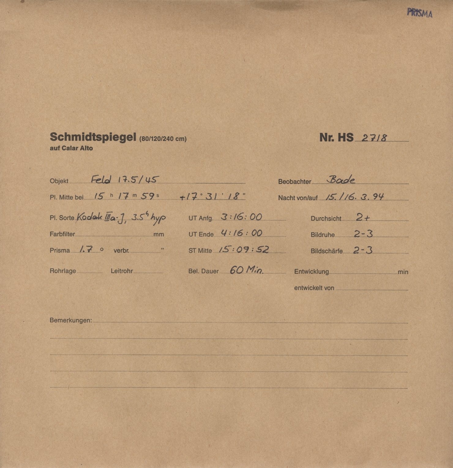 Plattenhuelle HS02718