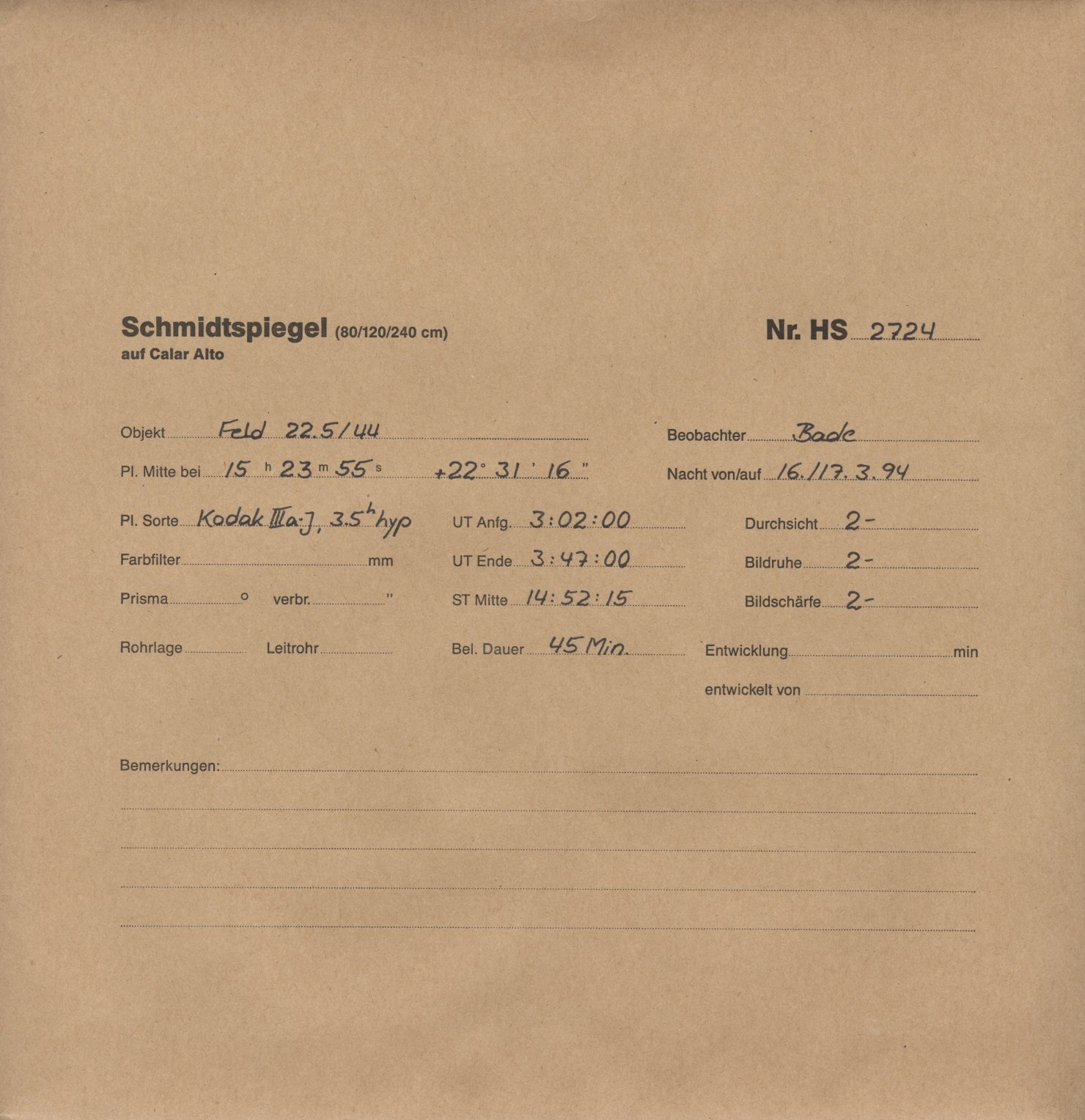 Plattenhuelle HS02724