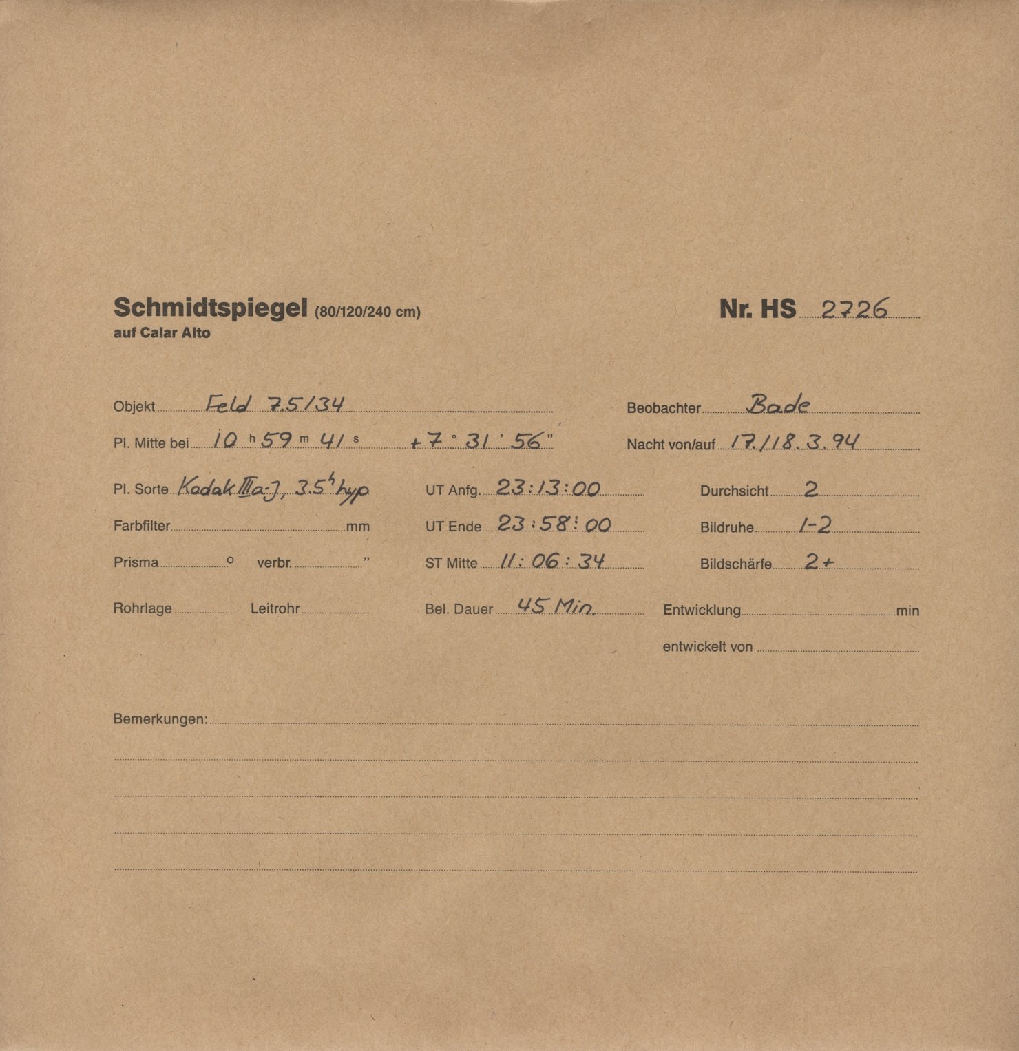 Plattenhuelle HS02726