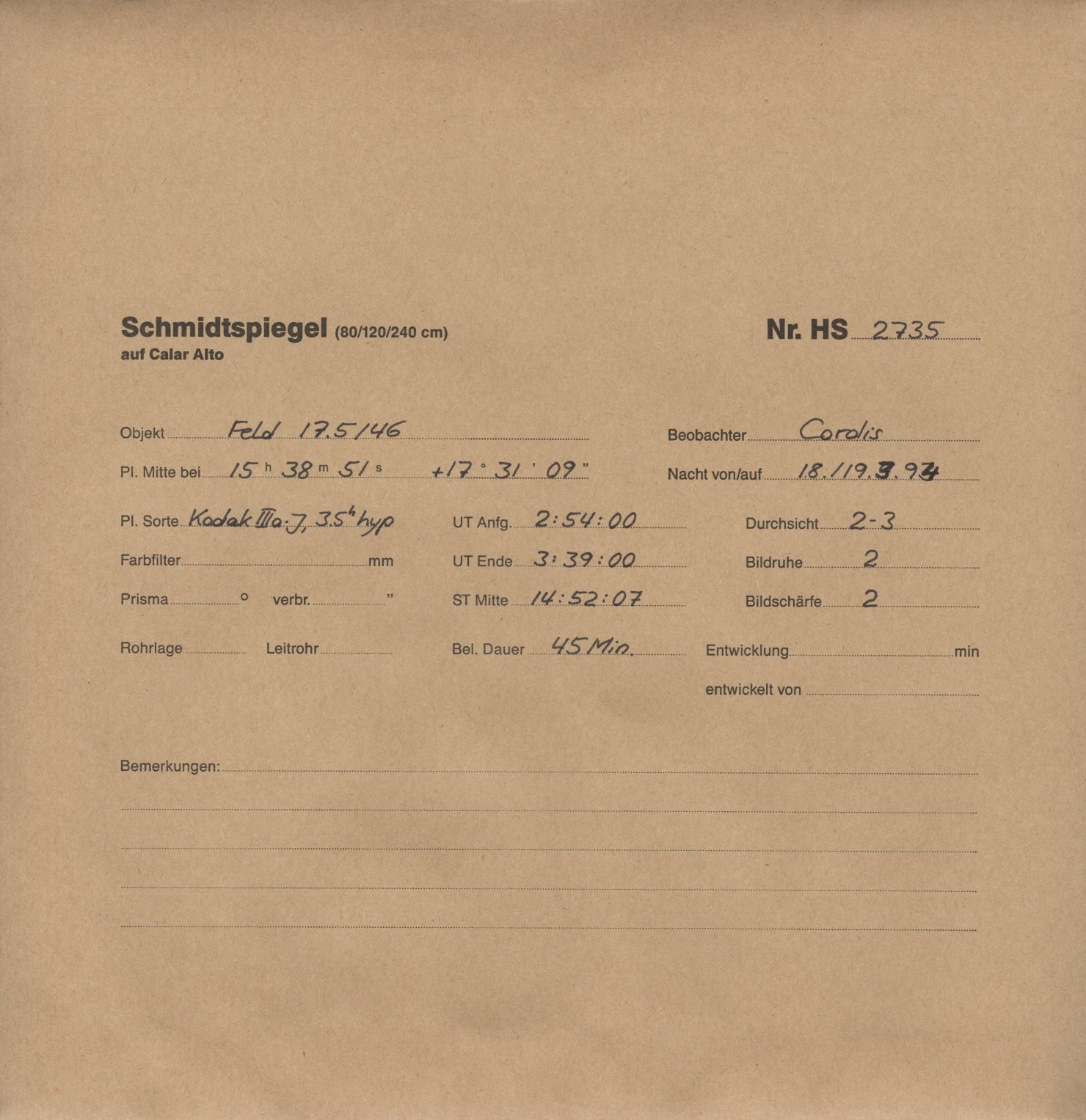 Plattenhuelle HS02735