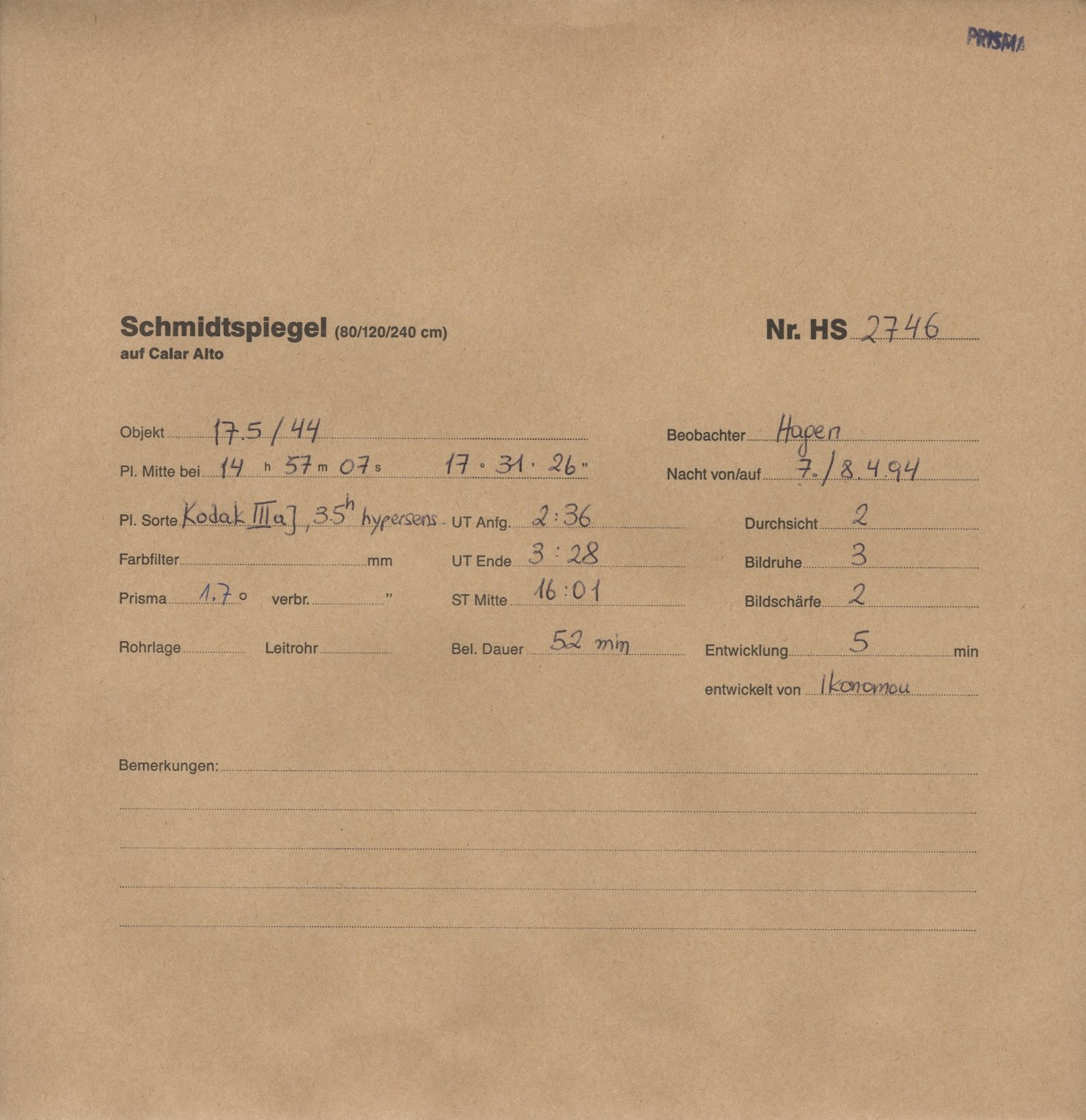 Plattenhuelle HS02746