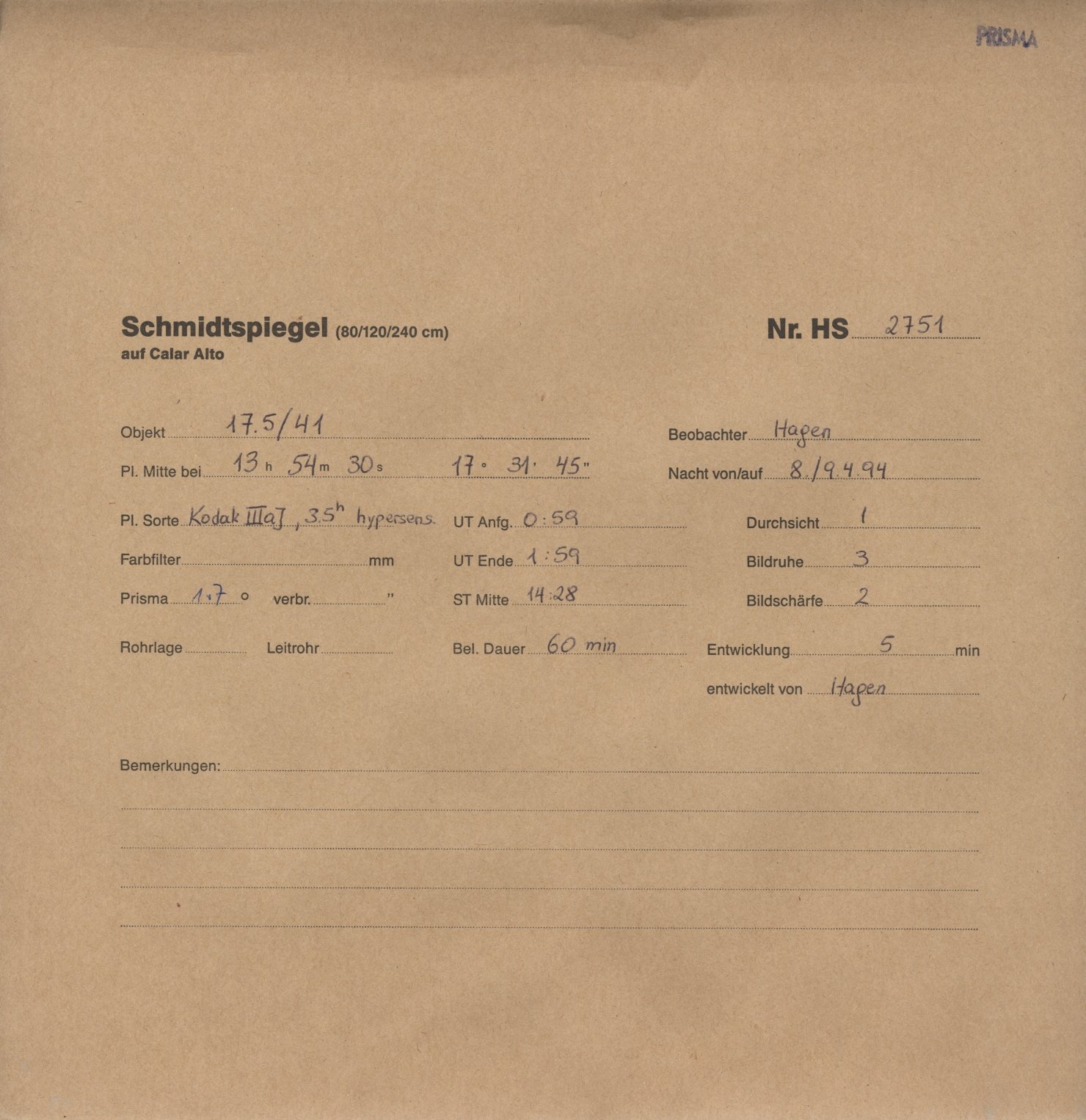 Plattenhuelle HS02751