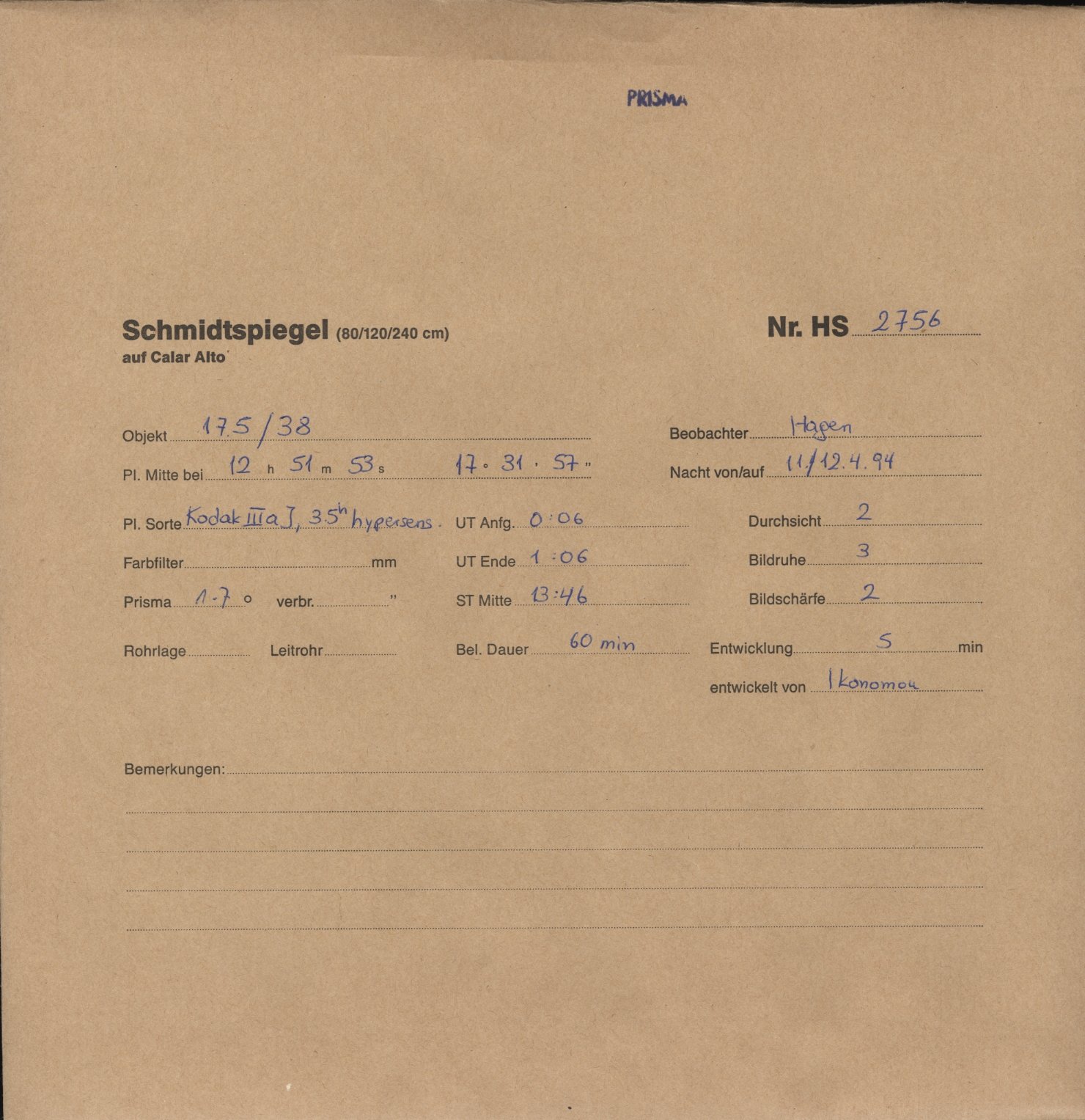 Plattenhuelle HS02756