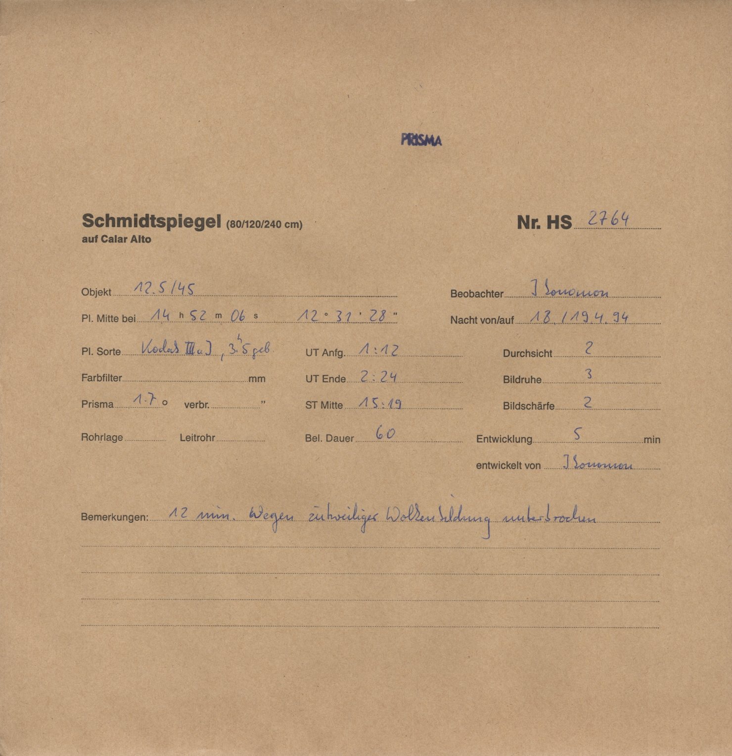 Plattenhuelle HS02764