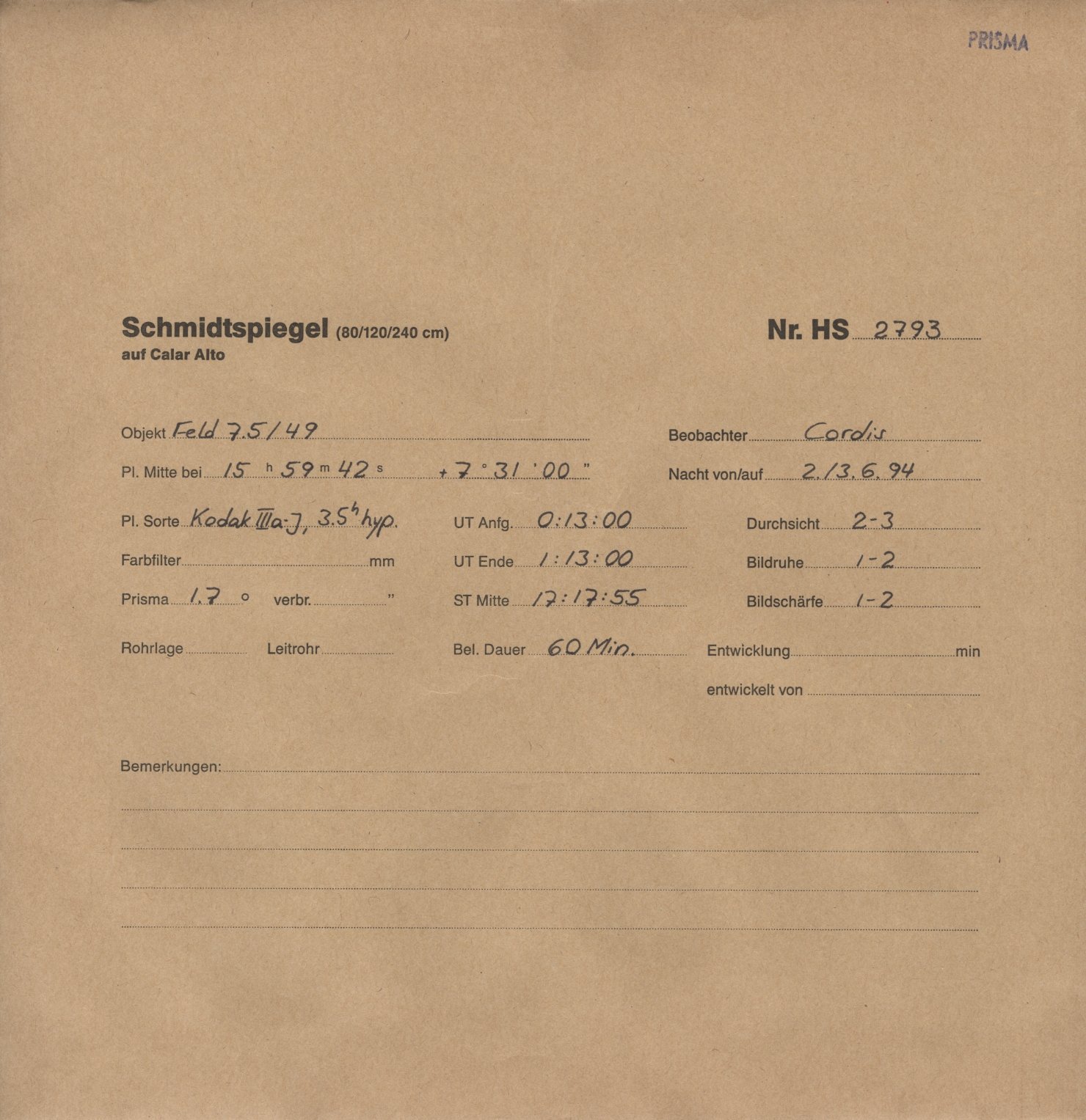 Plattenhuelle HS02793