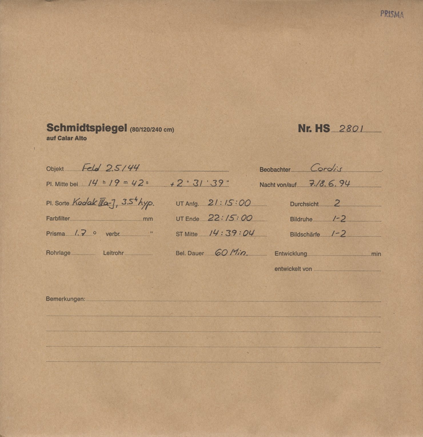 Plattenhuelle HS02801