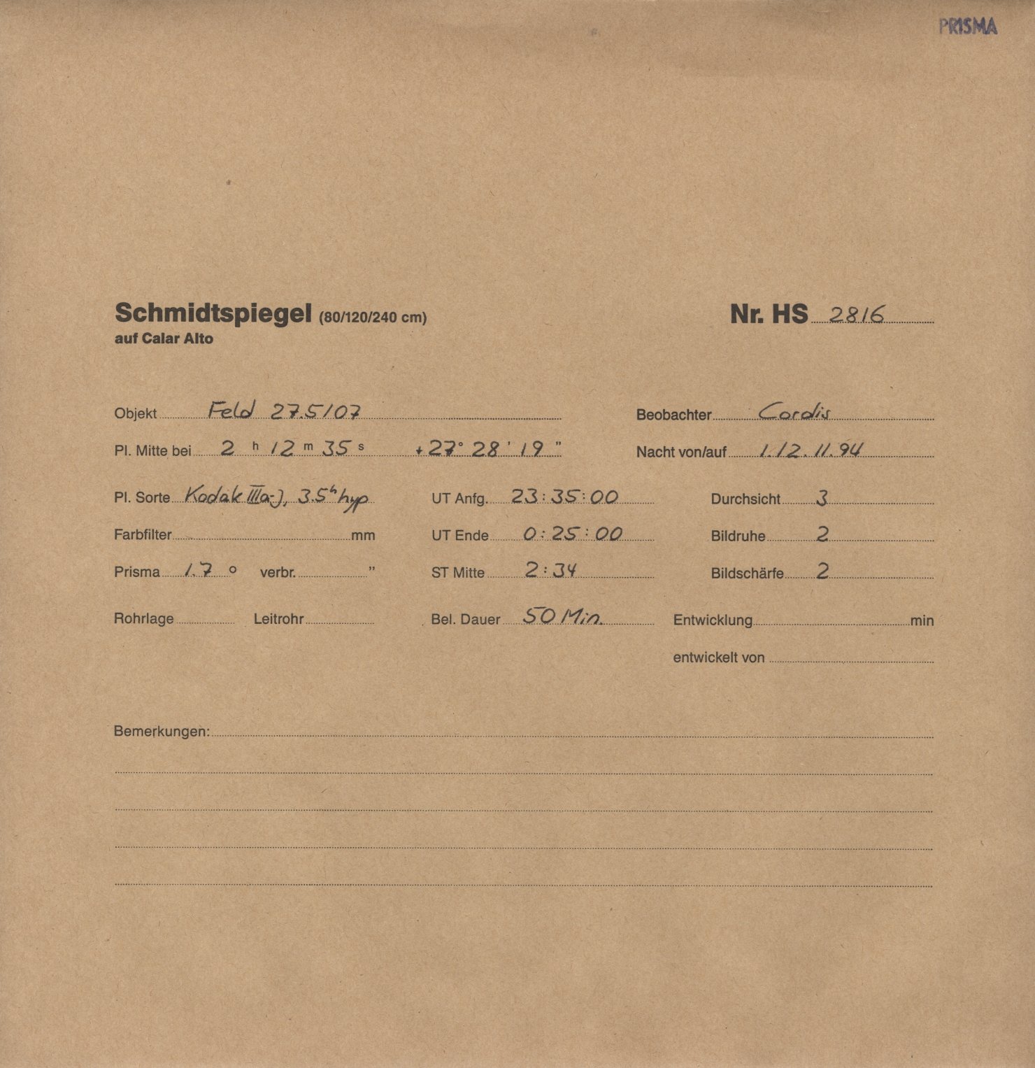 Plattenhuelle HS02816