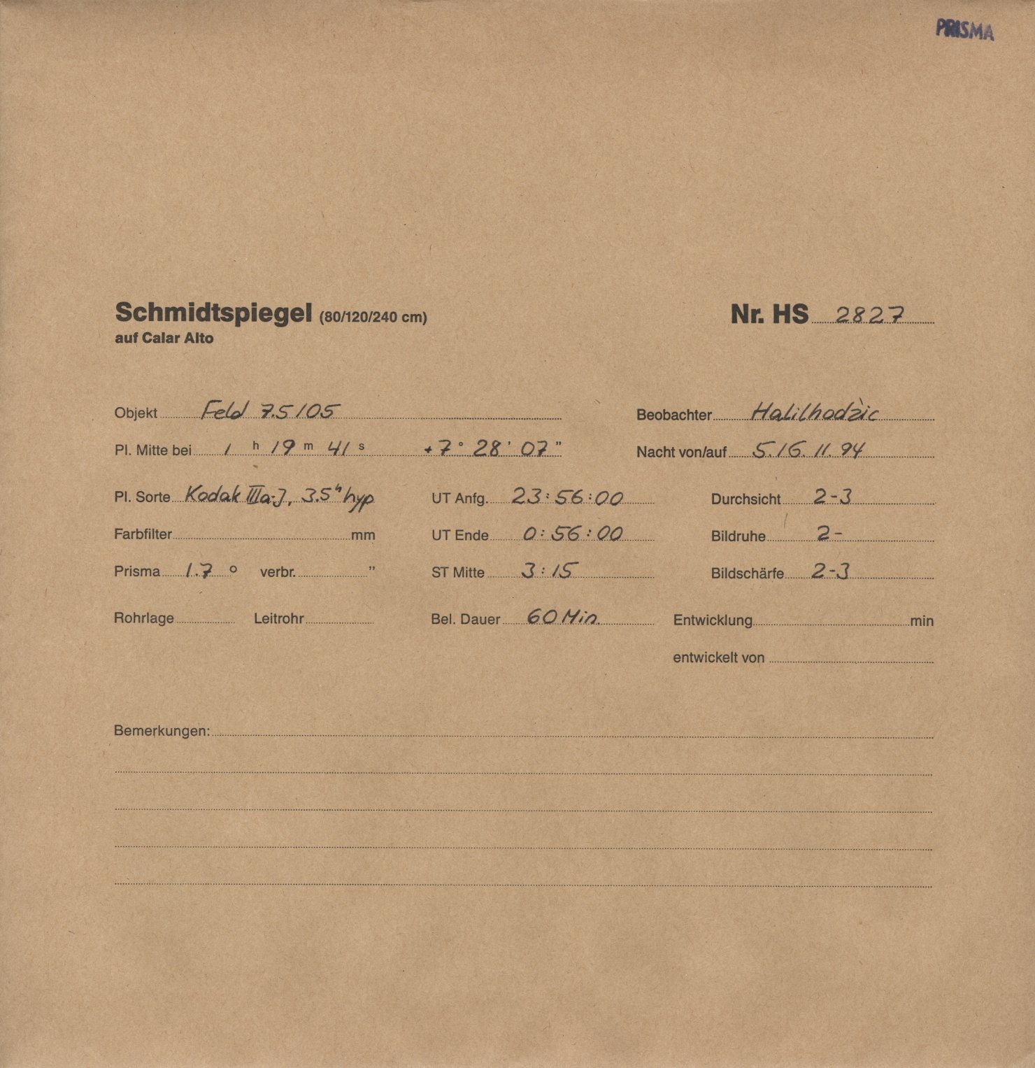 Plattenhuelle HS02827