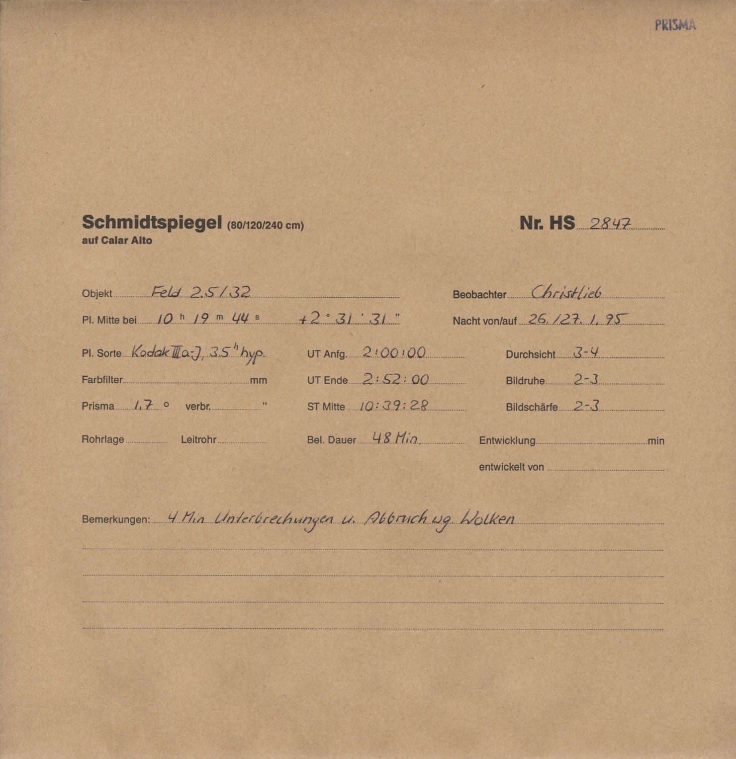 Plattenhuelle HS02847