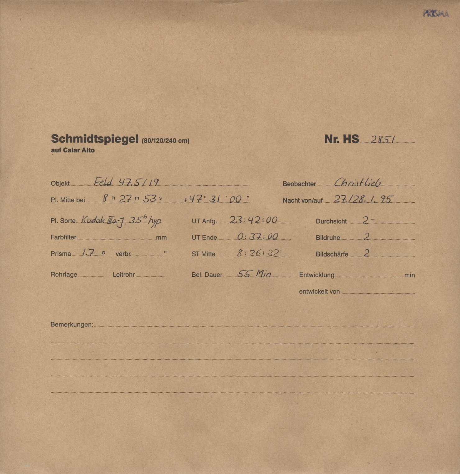 Plattenhuelle HS02851