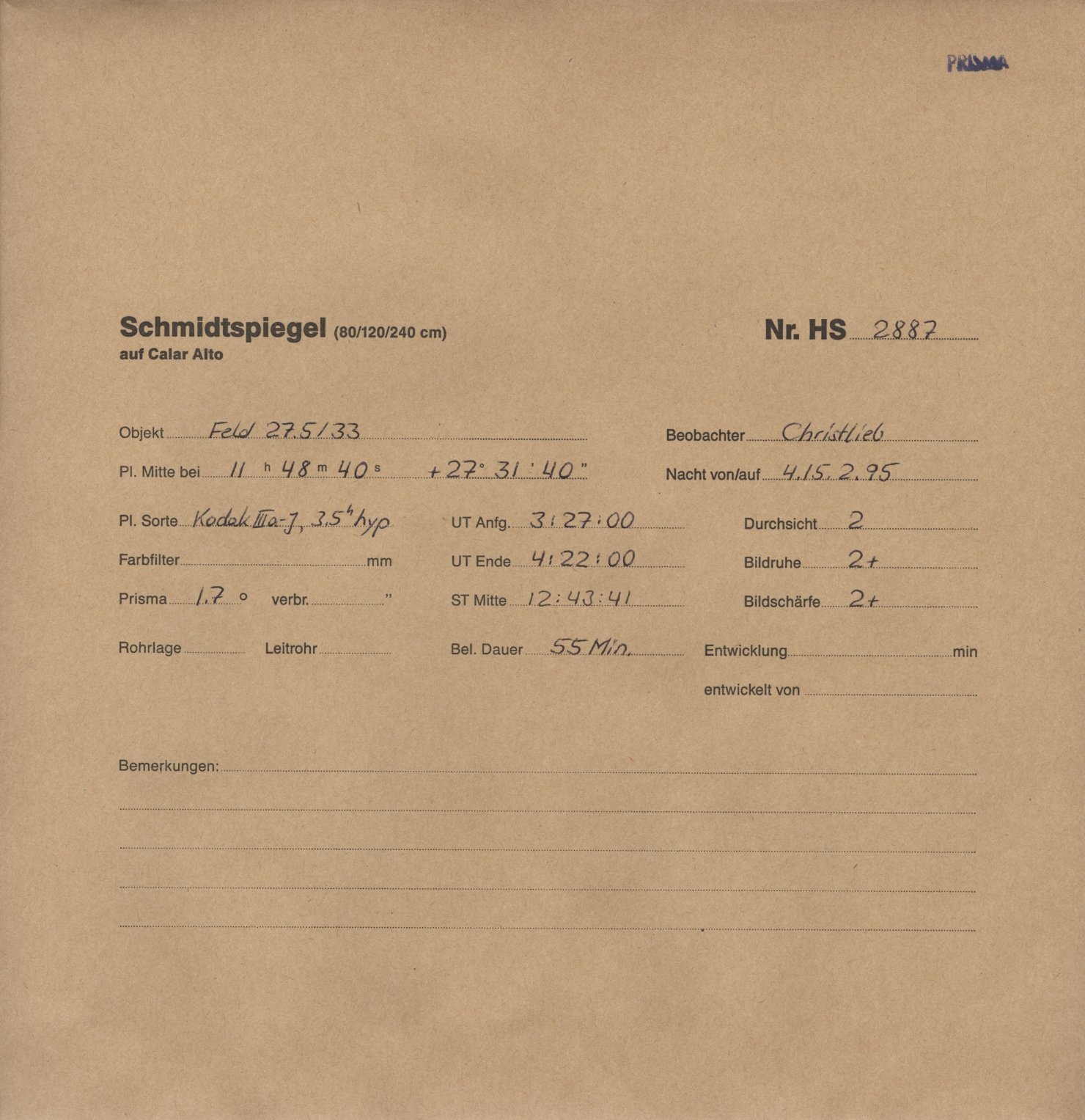 Plattenhuelle HS02887