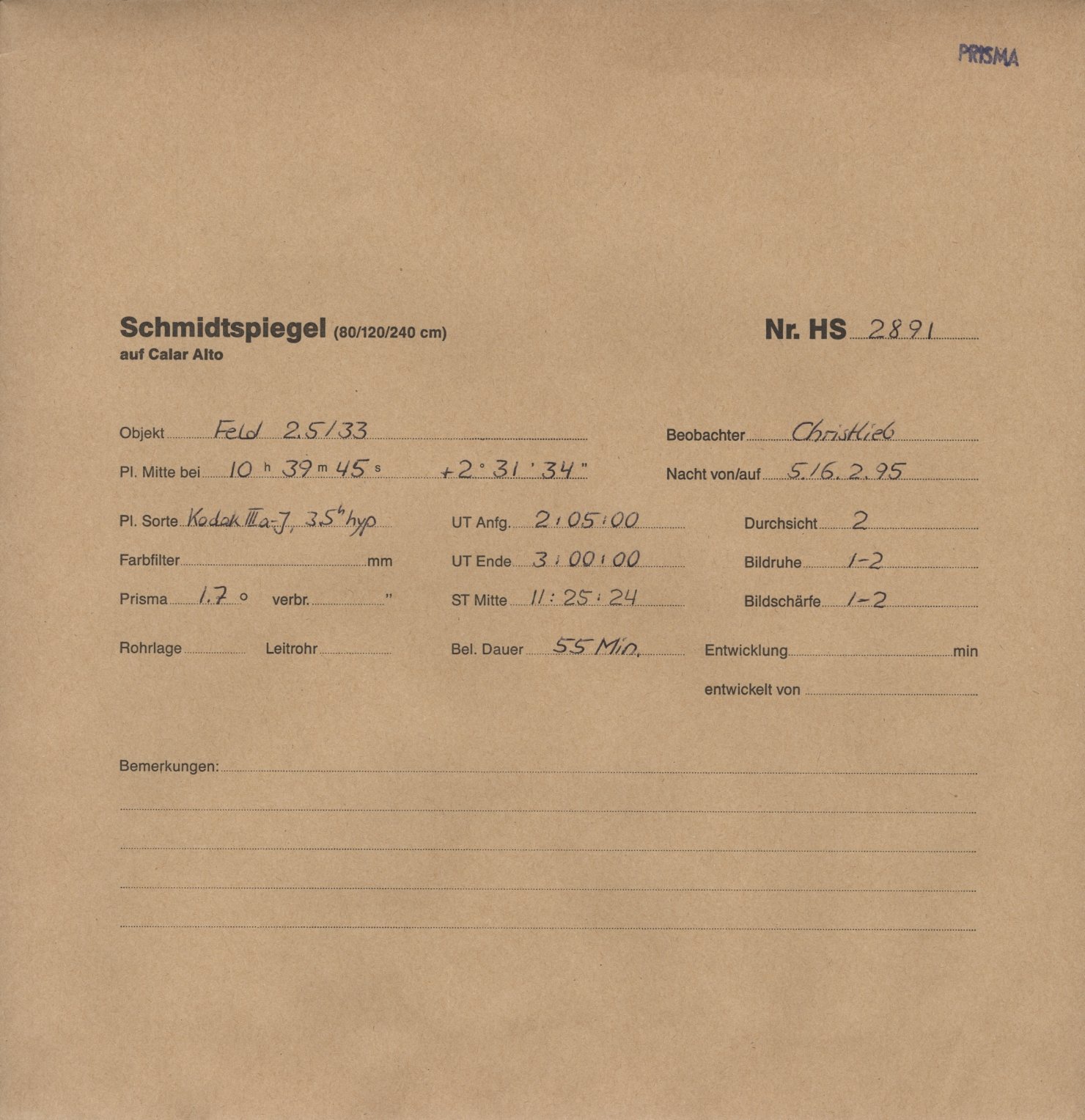 Plattenhuelle HS02891