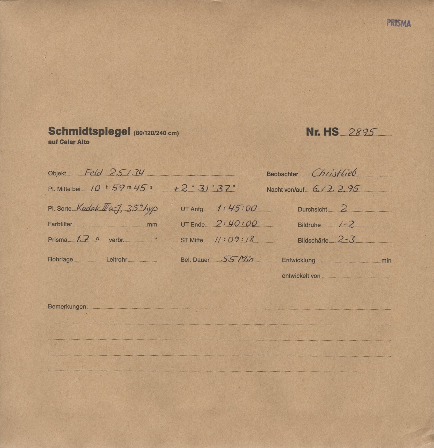 Plattenhuelle HS02895
