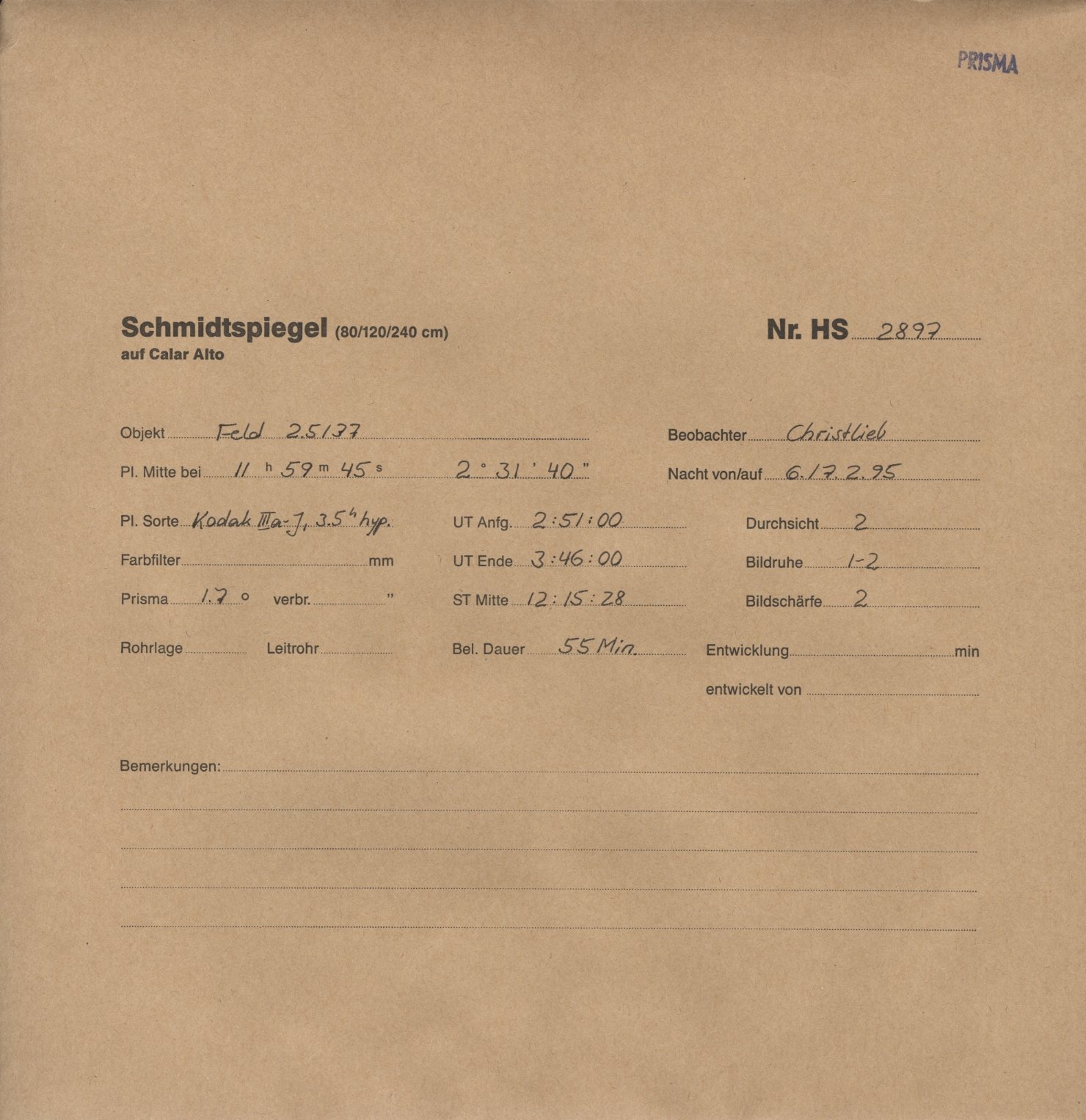 Plattenhuelle HS02897