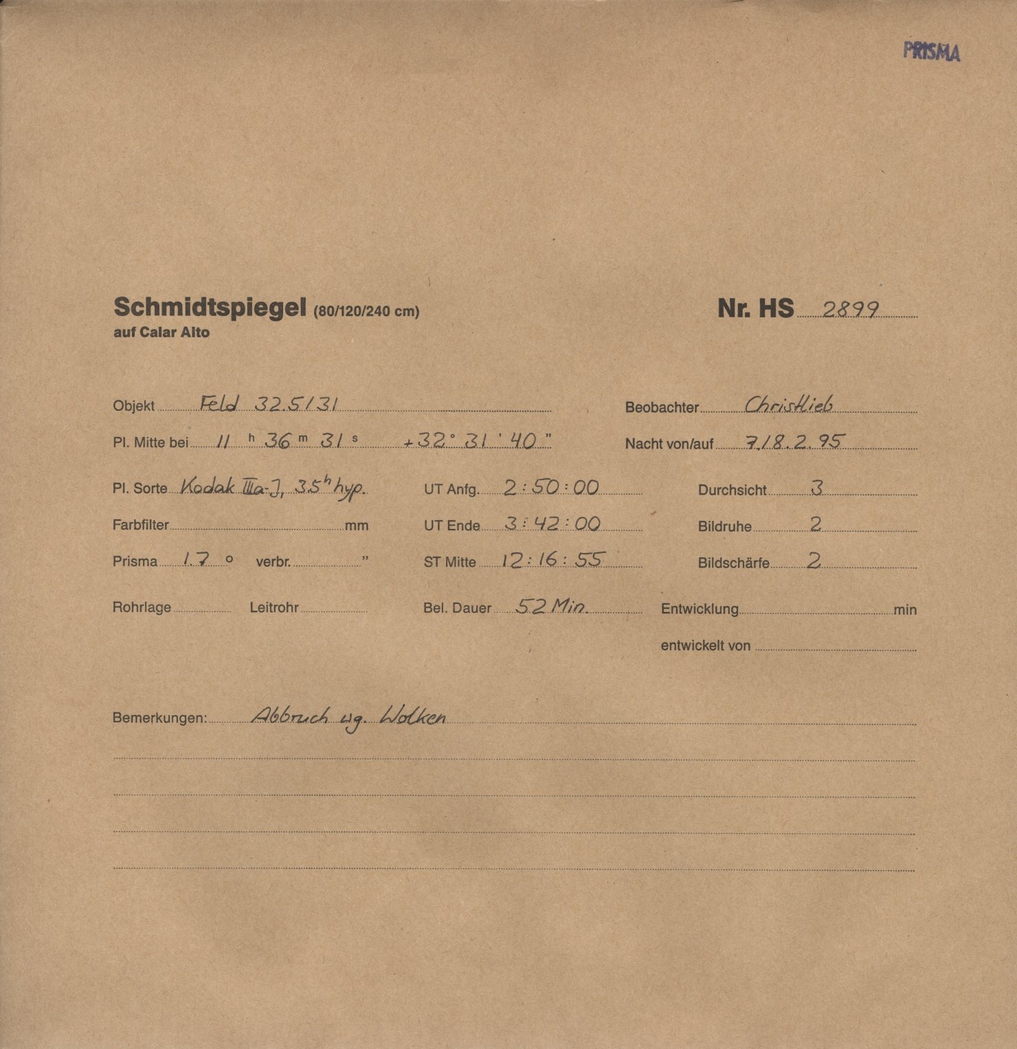 Plattenhuelle HS02899