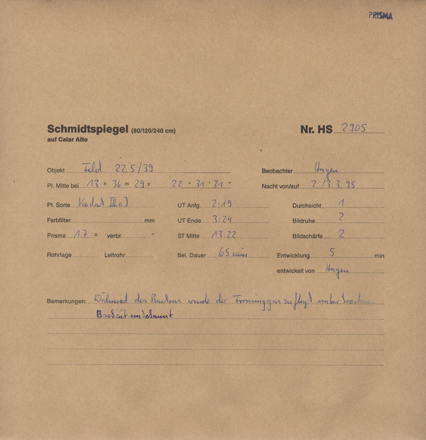 Plattenhuelle HS02905