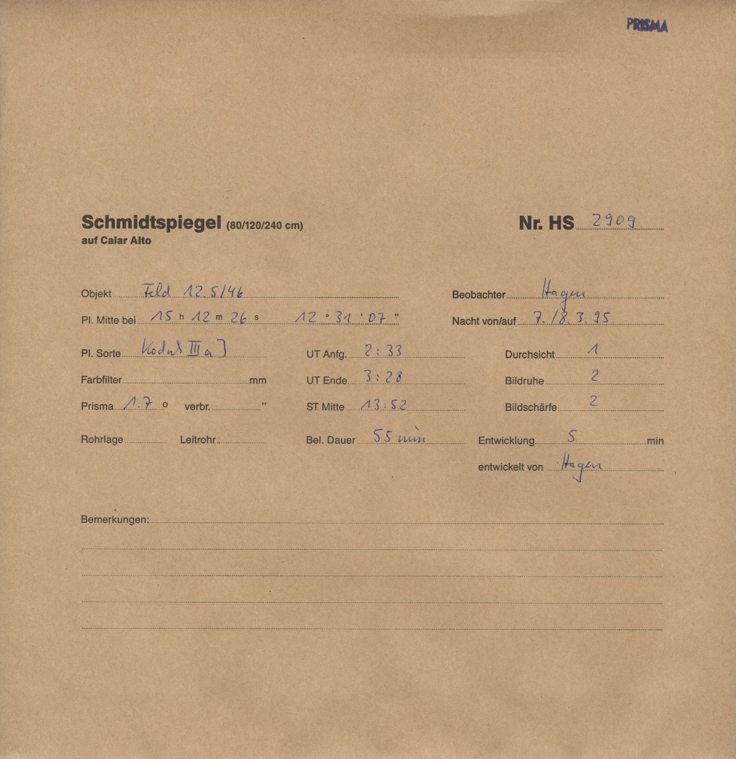 Plattenhuelle HS02909