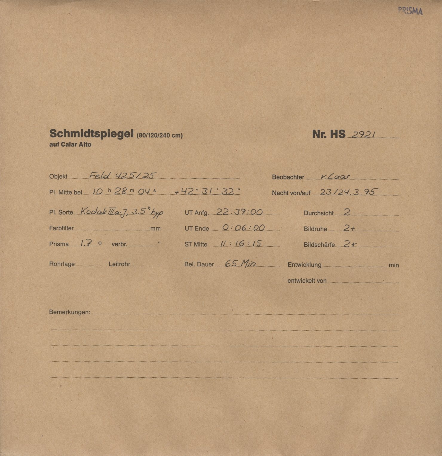 Plattenhuelle HS02921