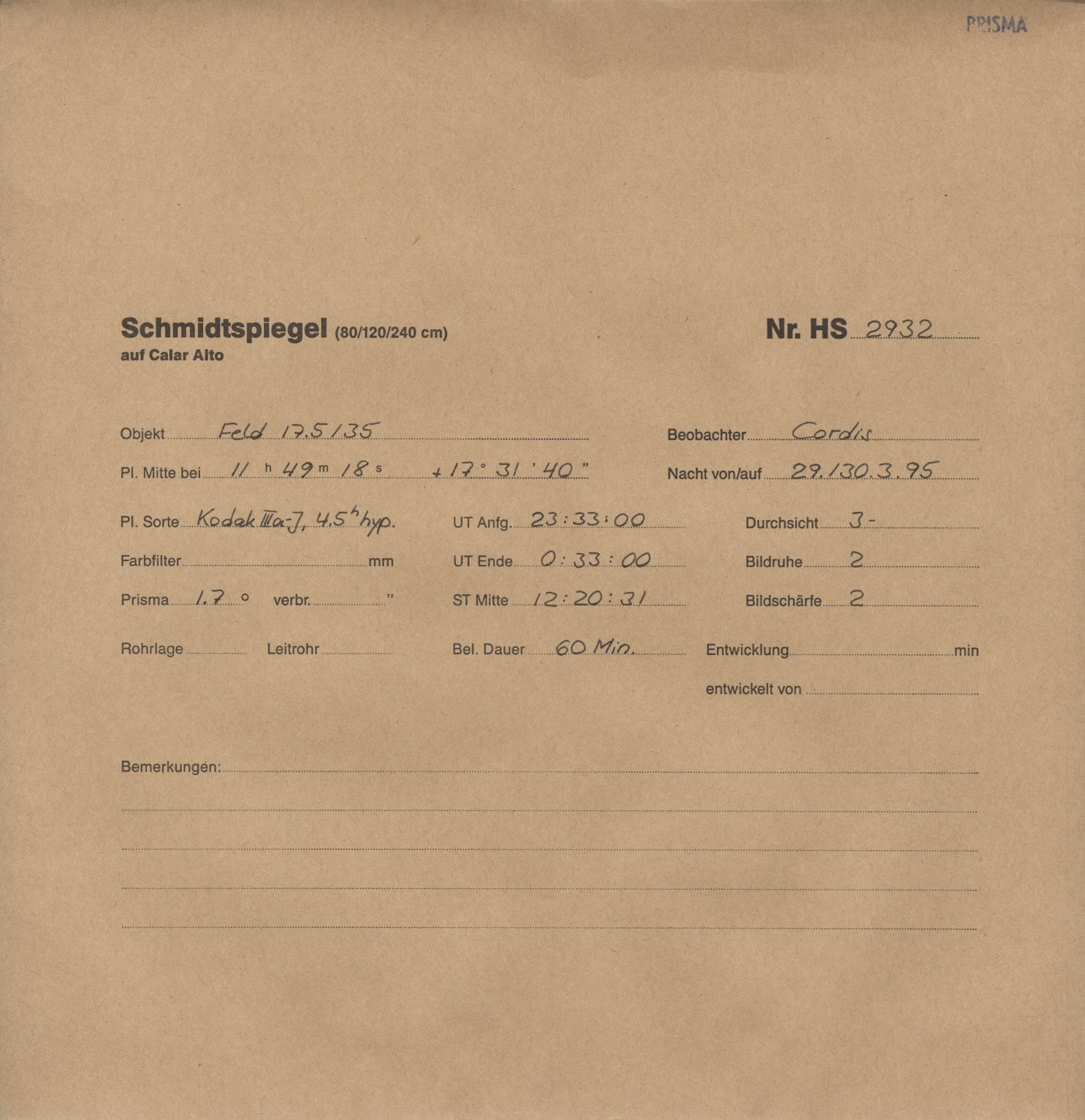 Plattenhuelle HS02932