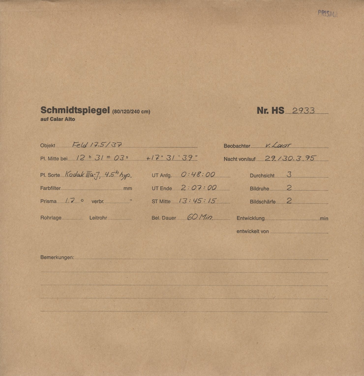 Plattenhuelle HS02933