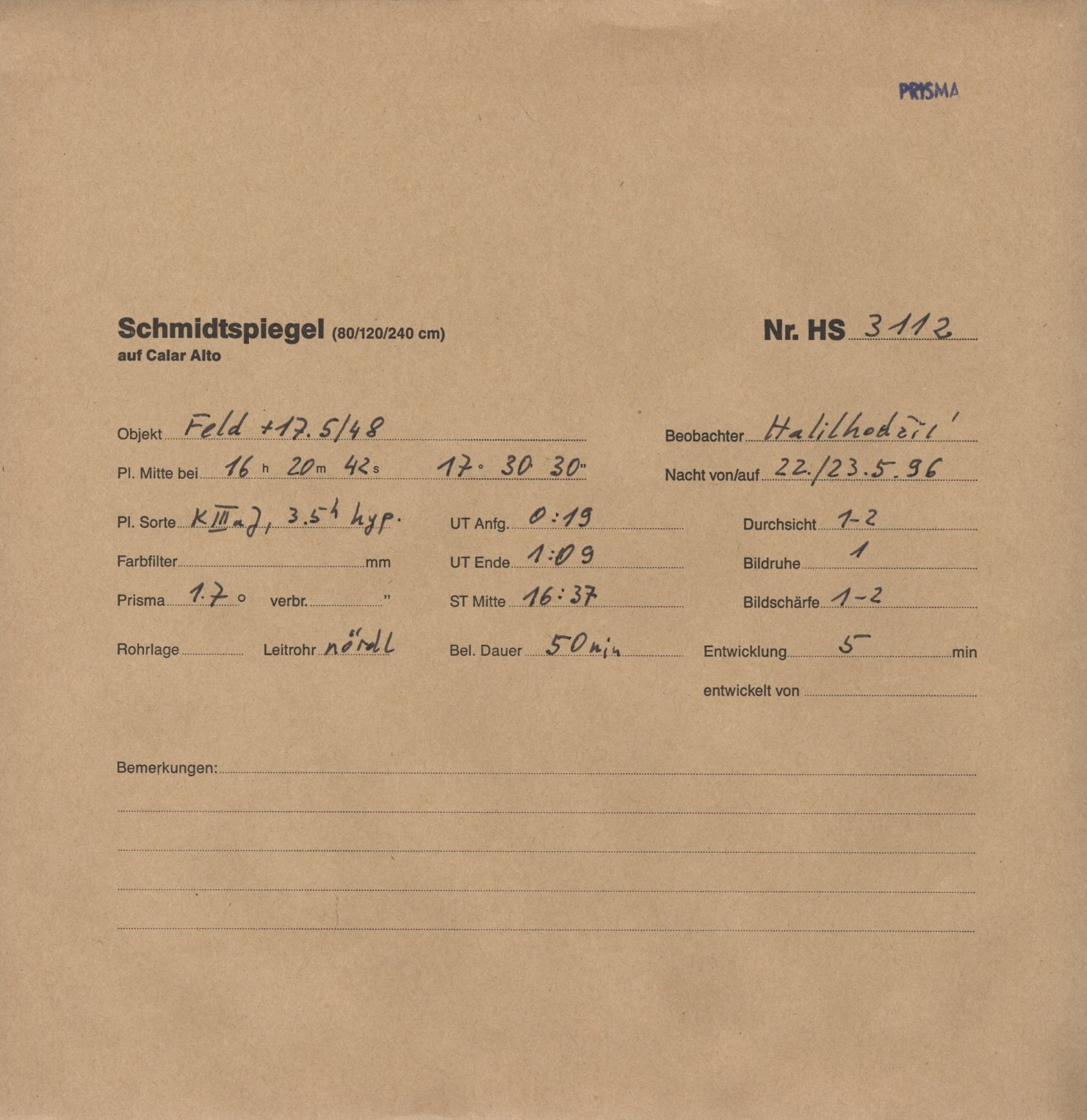 Plattenhuelle HS03112
