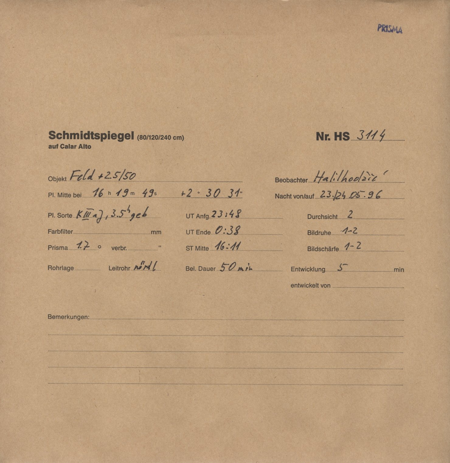 Plattenhuelle HS03114